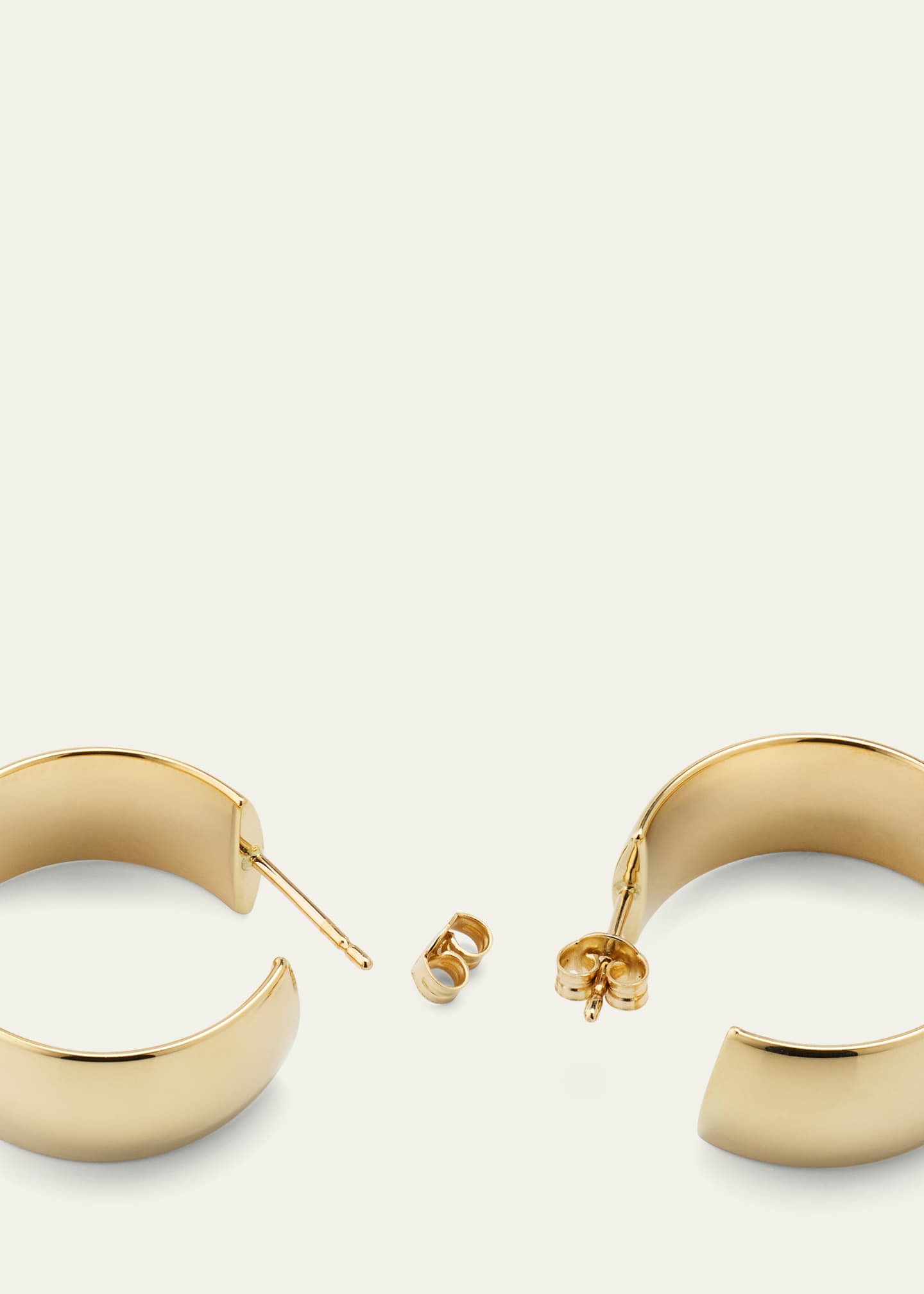 Lana 14K 25mm Curved Bold Hollow Hoops Image 4 of 4