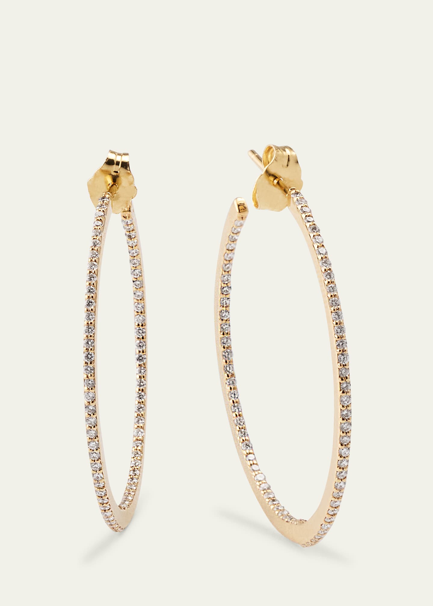 Lana 32mm Flawless Diamond Hoops Earrings Image 3 of 4
