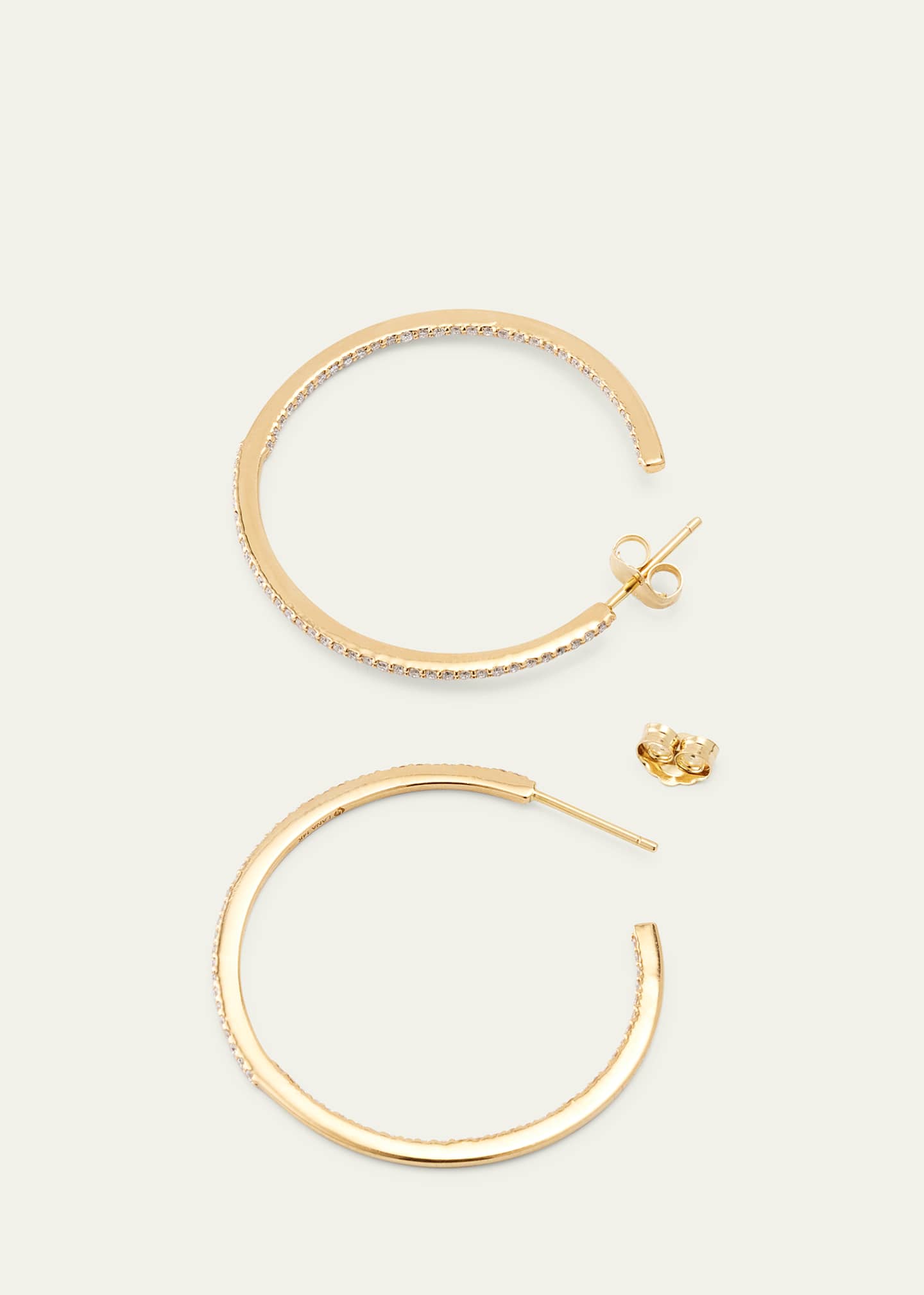 Lana 32mm Flawless Diamond Hoops Earrings Image 4 of 4