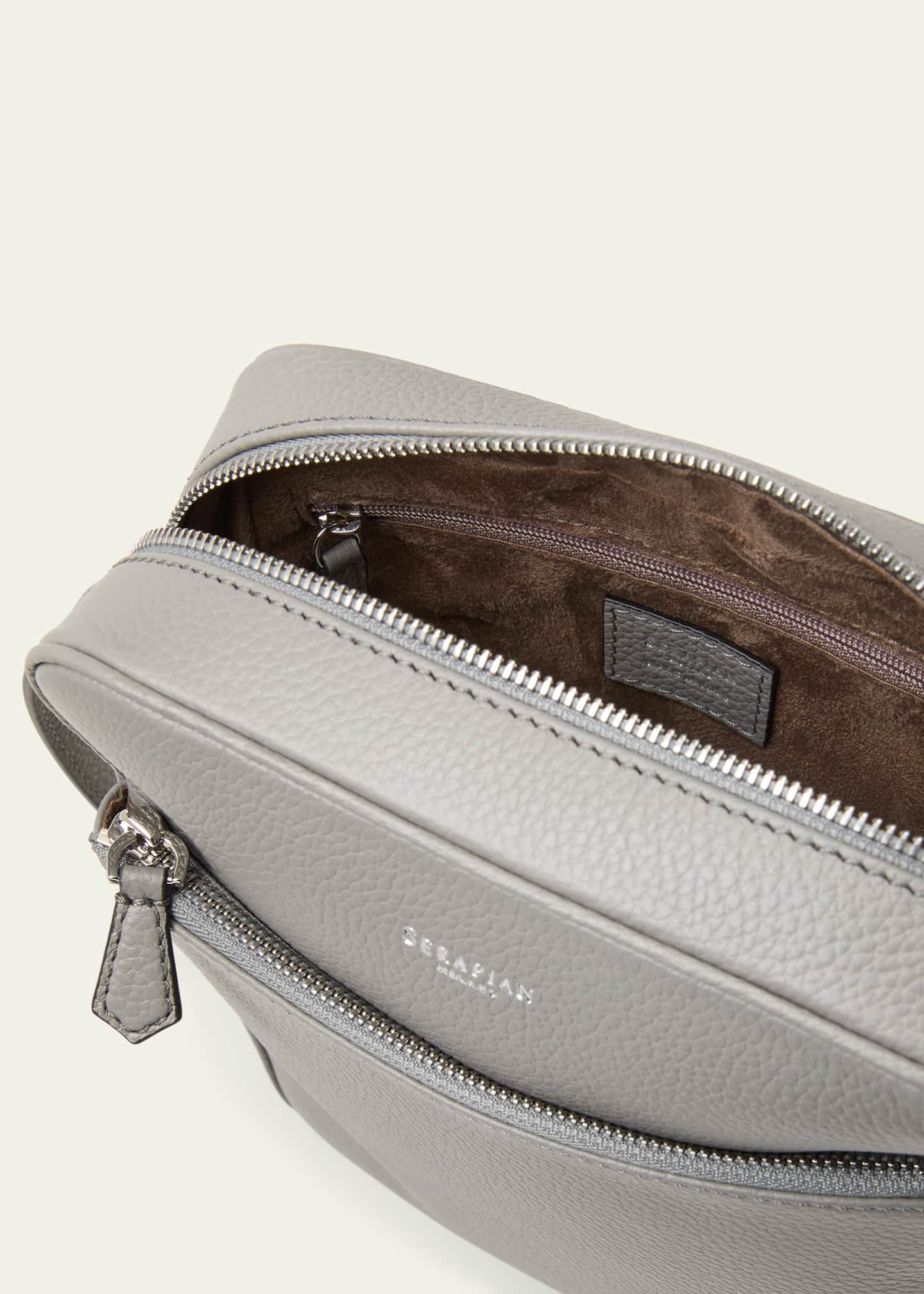 Serapian Men's Cachemire Leather Crossbody Bag Image 4 of 5