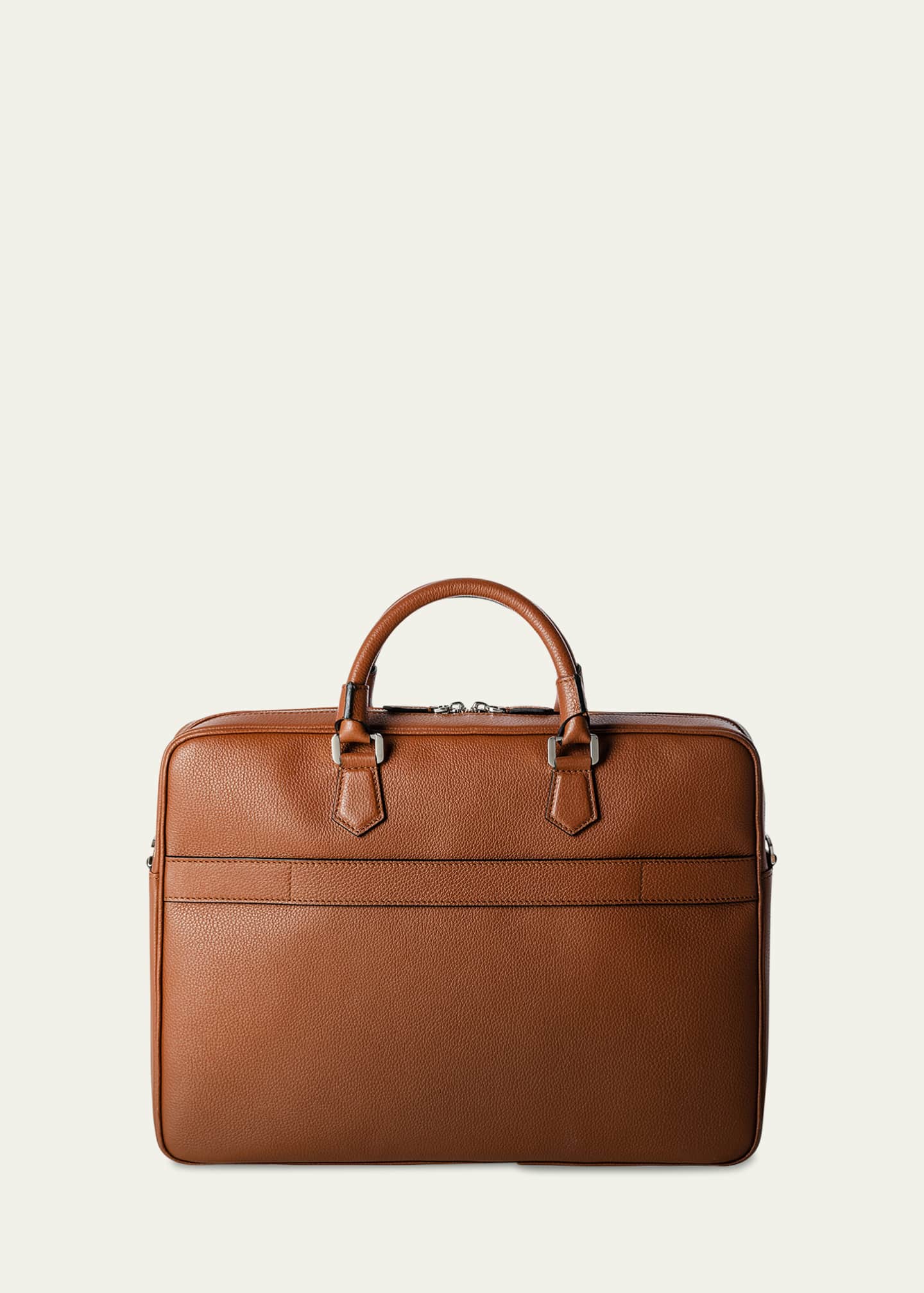 Serapian Men's Slim Briefcase in Cachemire Leather Image 3 of 5