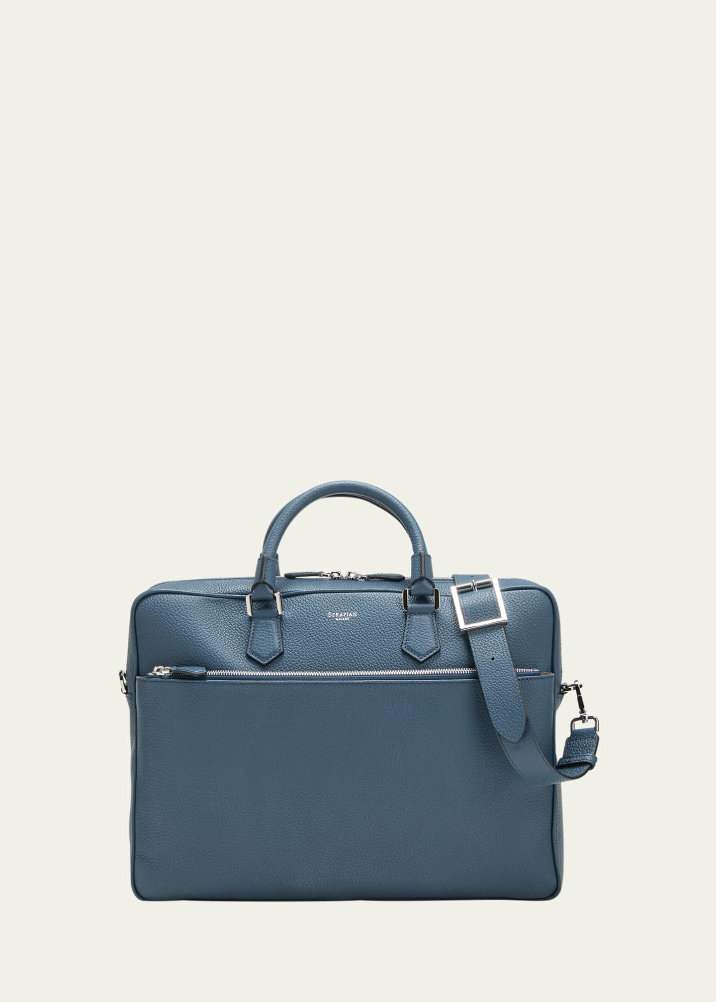 Serapian Men's Slim Briefcase in Cachemire Leather Bergdorf Goodman
