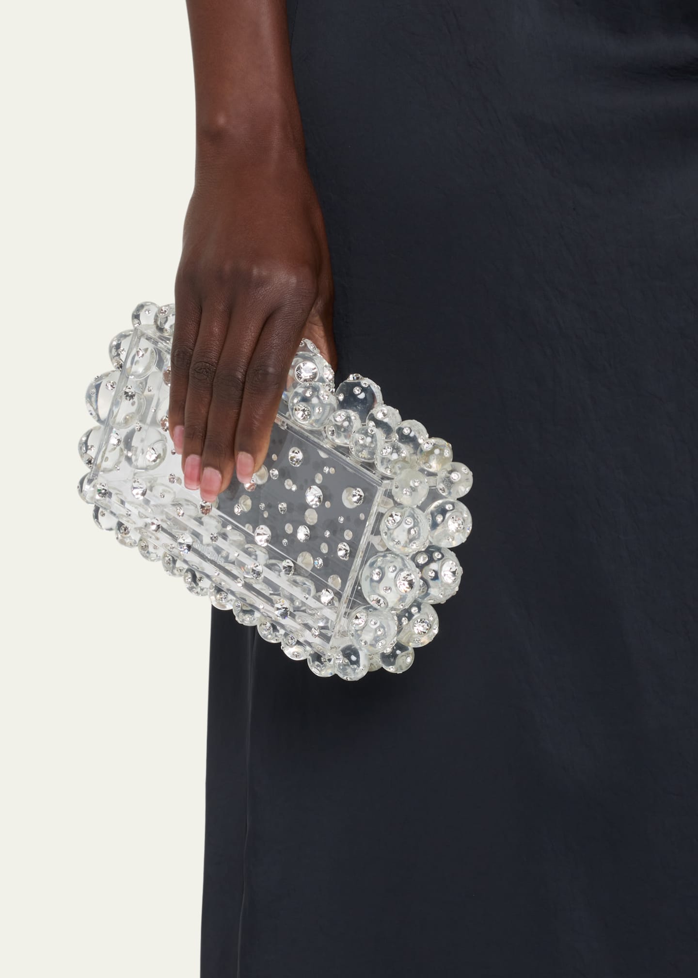 Cult Gaia Eos Clear Embellished Clutch Bag - Bergdorf Goodman