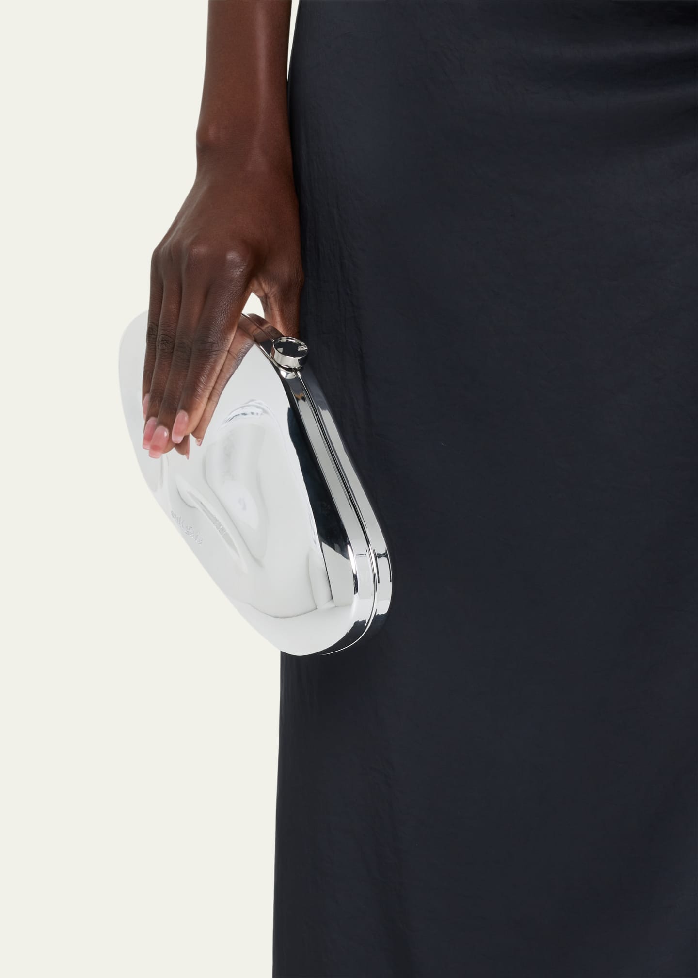 Cult Gaia The Caldera Clutch in Walnut main image 1