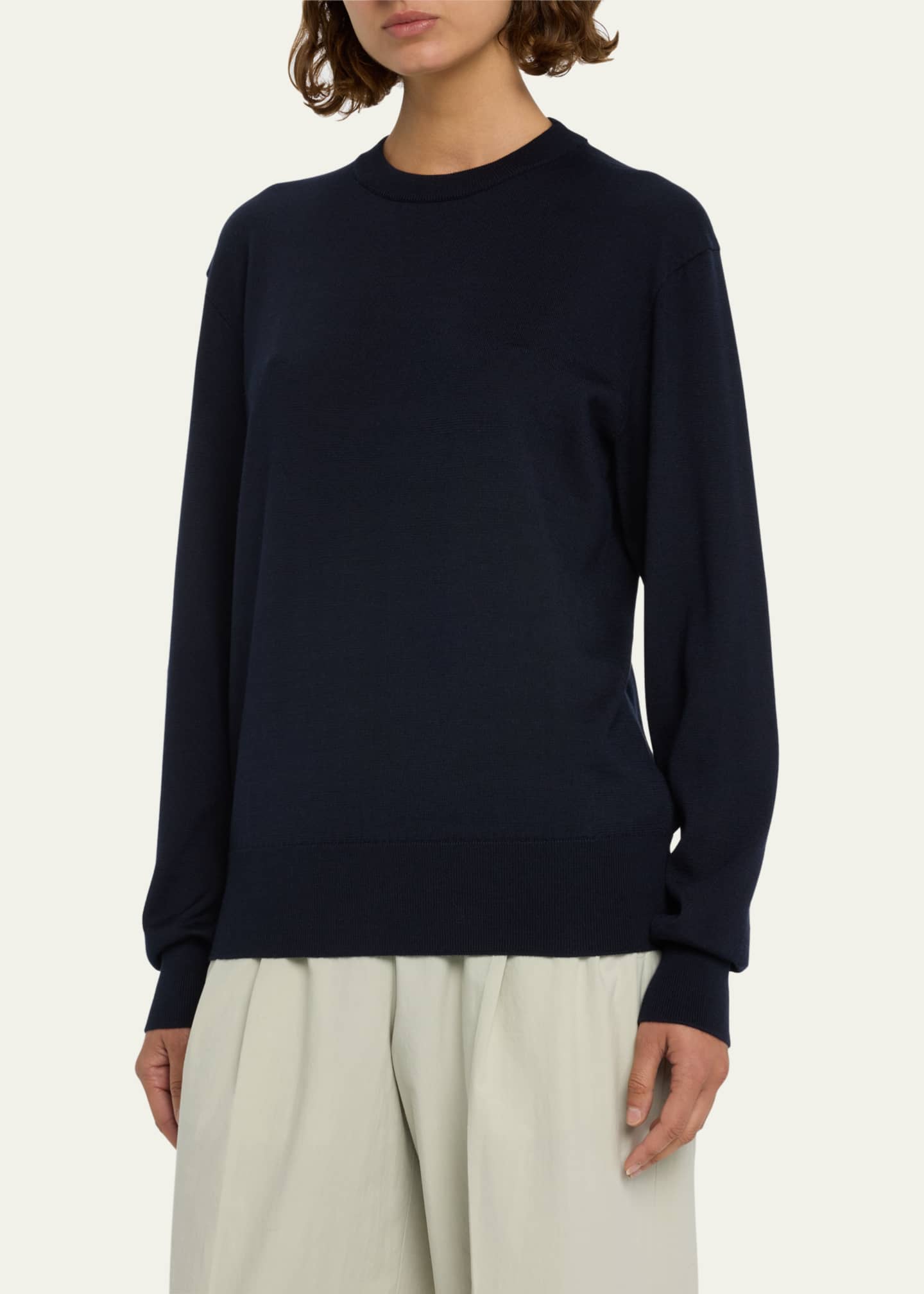 THE ROW Druyes Wool Cashmere Top - Bergdorf Goodman