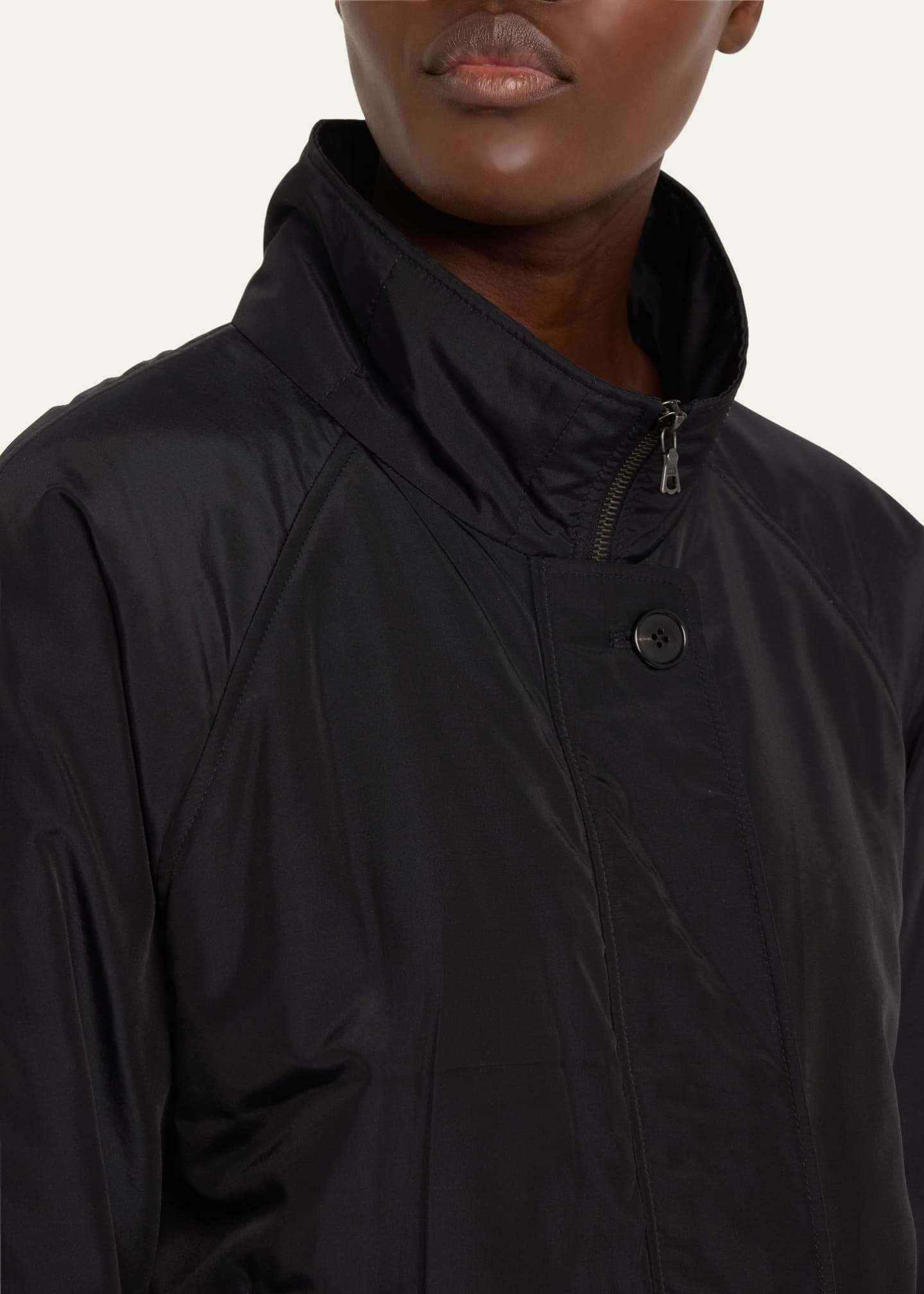 Bomber Jacket in Black - The Row