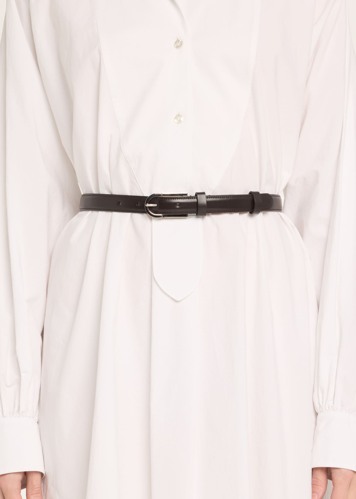 THE ROW Freya Leather Belt - Bergdorf Goodman