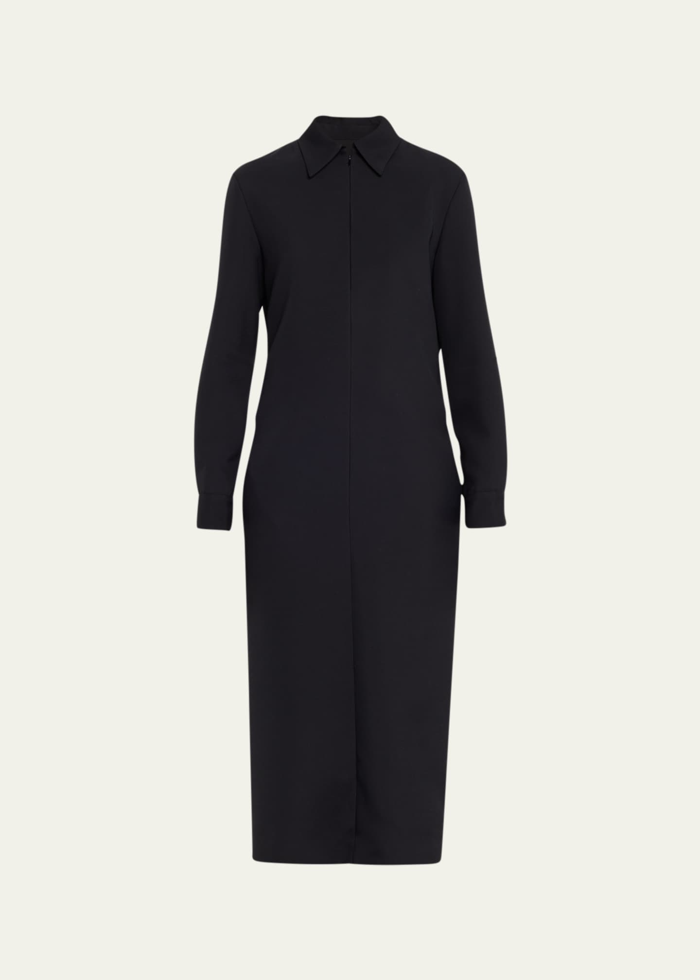 THE ROW Mable Long-Sleeve Maxi Shirtdress - Bergdorf Goodman