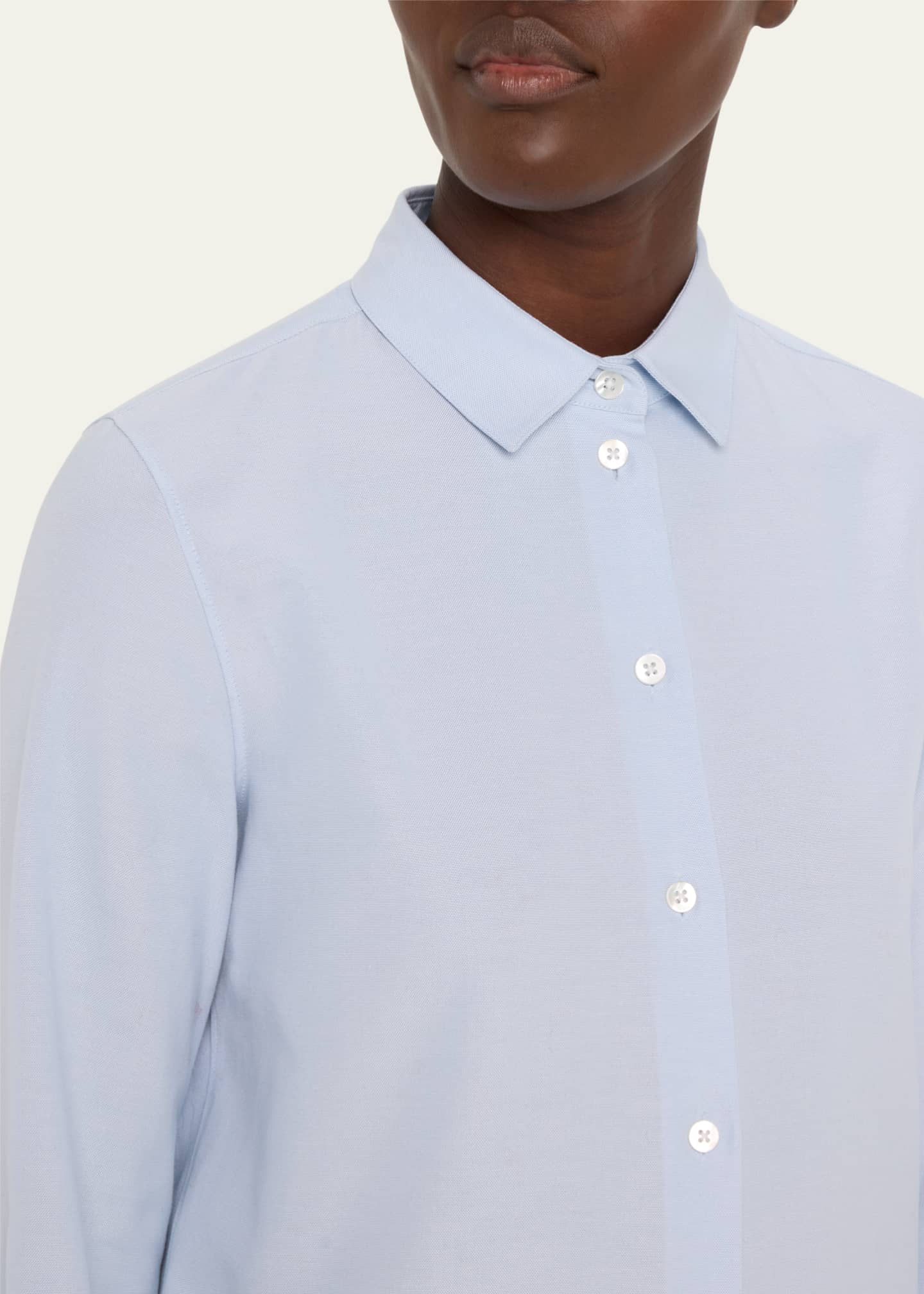 THE ROW METIS COTTON BUTTON DOWN SHIRT - Capitol