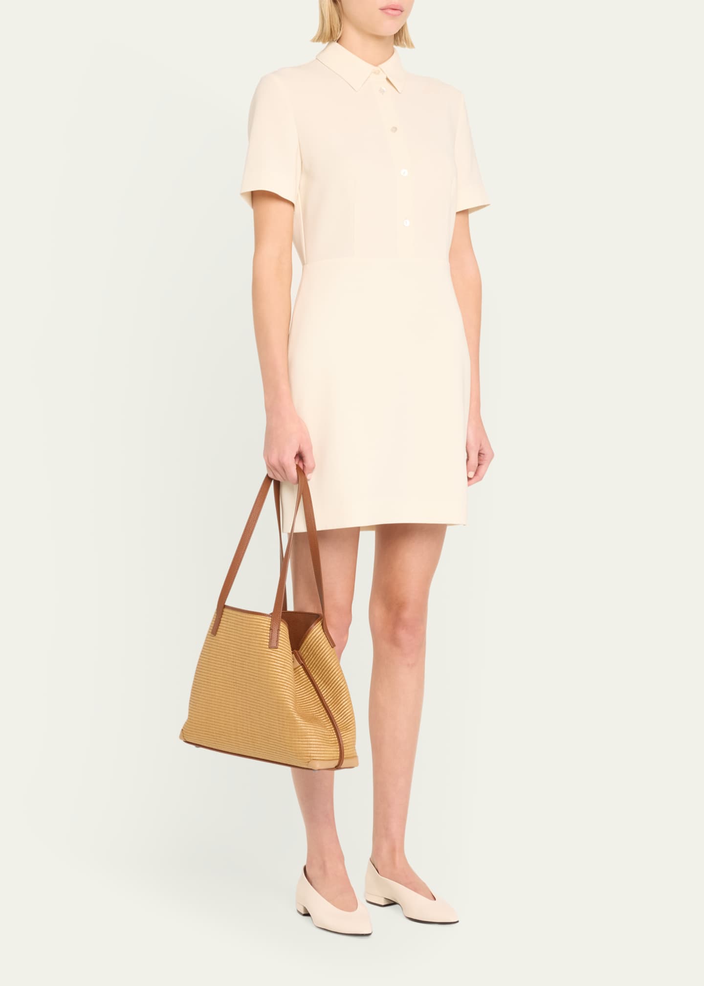Akris Ai Small Raffia Shoulder Bag Image 5 of 5