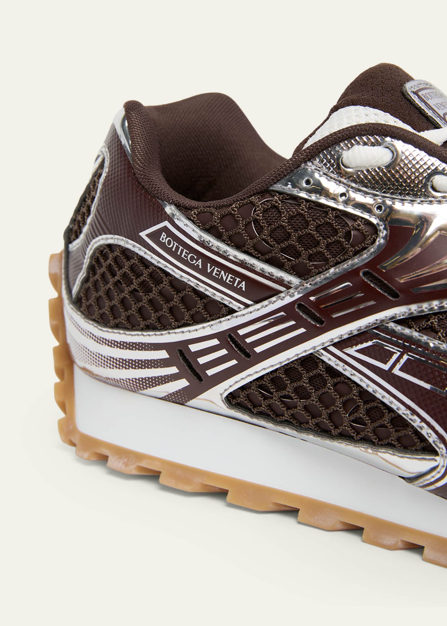 Bottega Veneta Men's Orbit Technical Fishnet Sneakers - Bergdorf