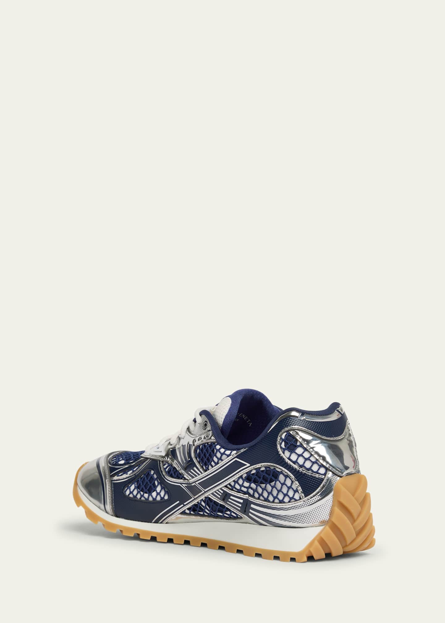 Bottega Veneta Men's Orbit Technical Fishnet Sneakers Image 4 of 6