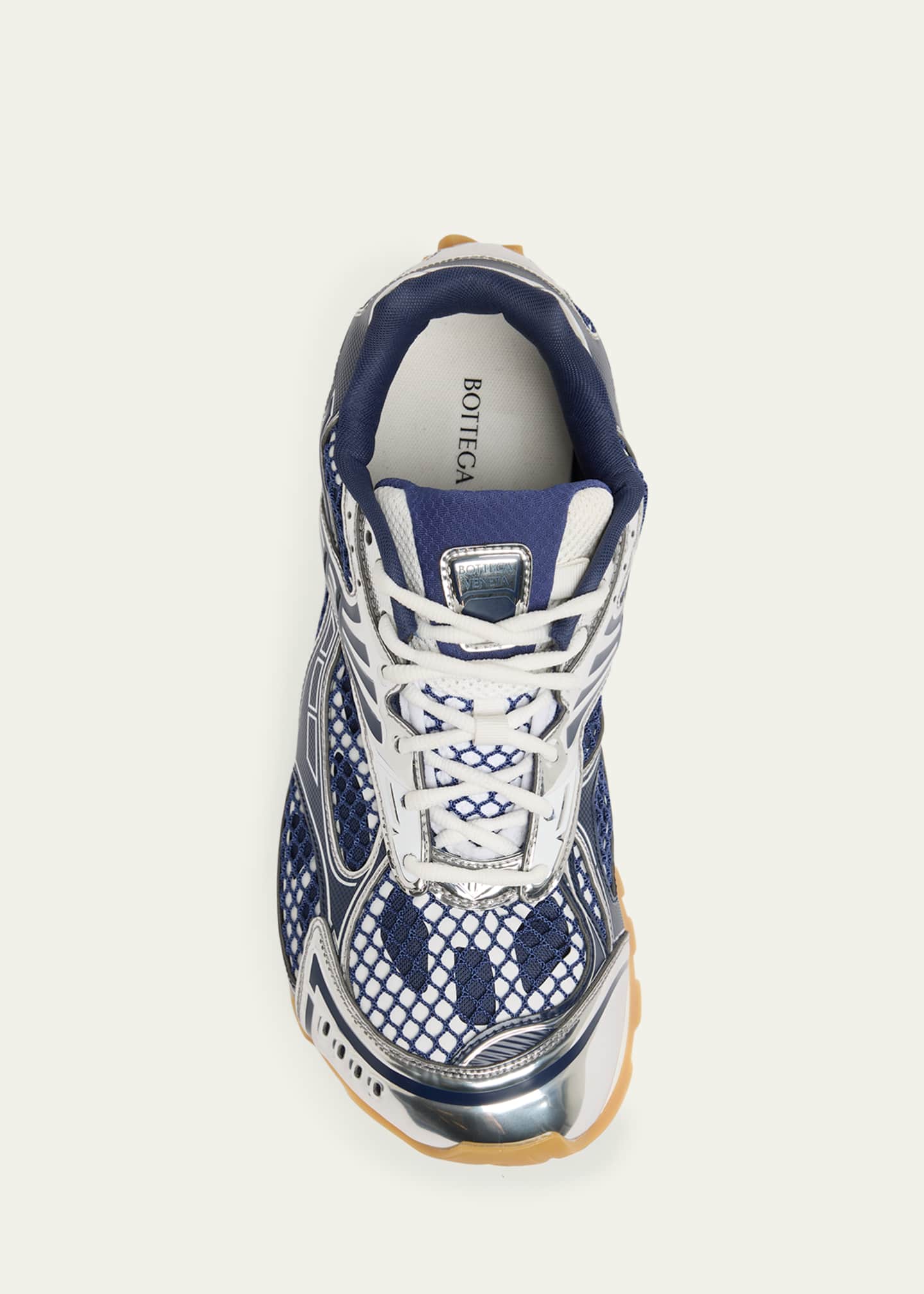 Bottega Veneta Men's Orbit Technical Fishnet Sneakers Image 6 of 6
