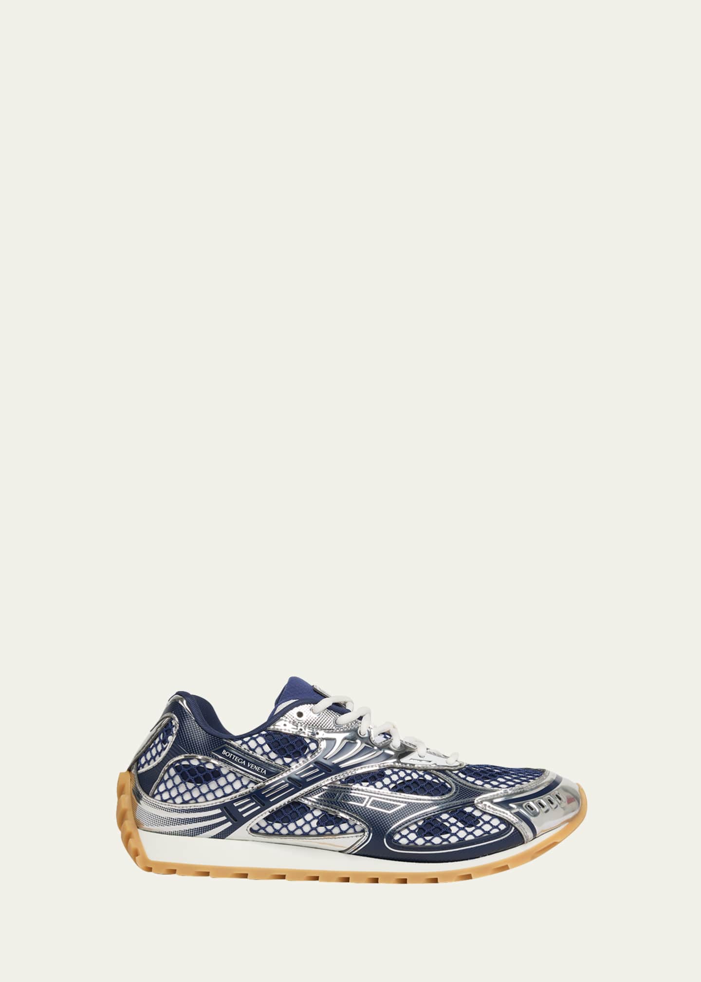 Bottega Veneta Men's Orbit Technical Fishnet Sneakers Image 1 of 6
