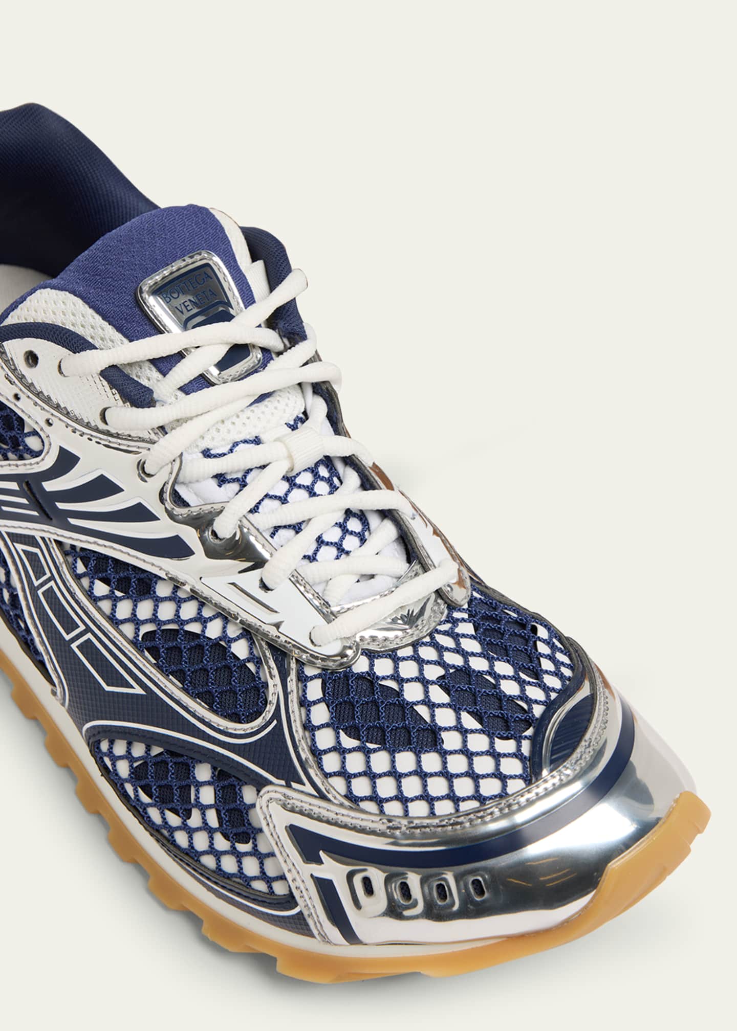 Bottega Veneta Men's Orbit Technical Fishnet Sneakers Image 5 of 6