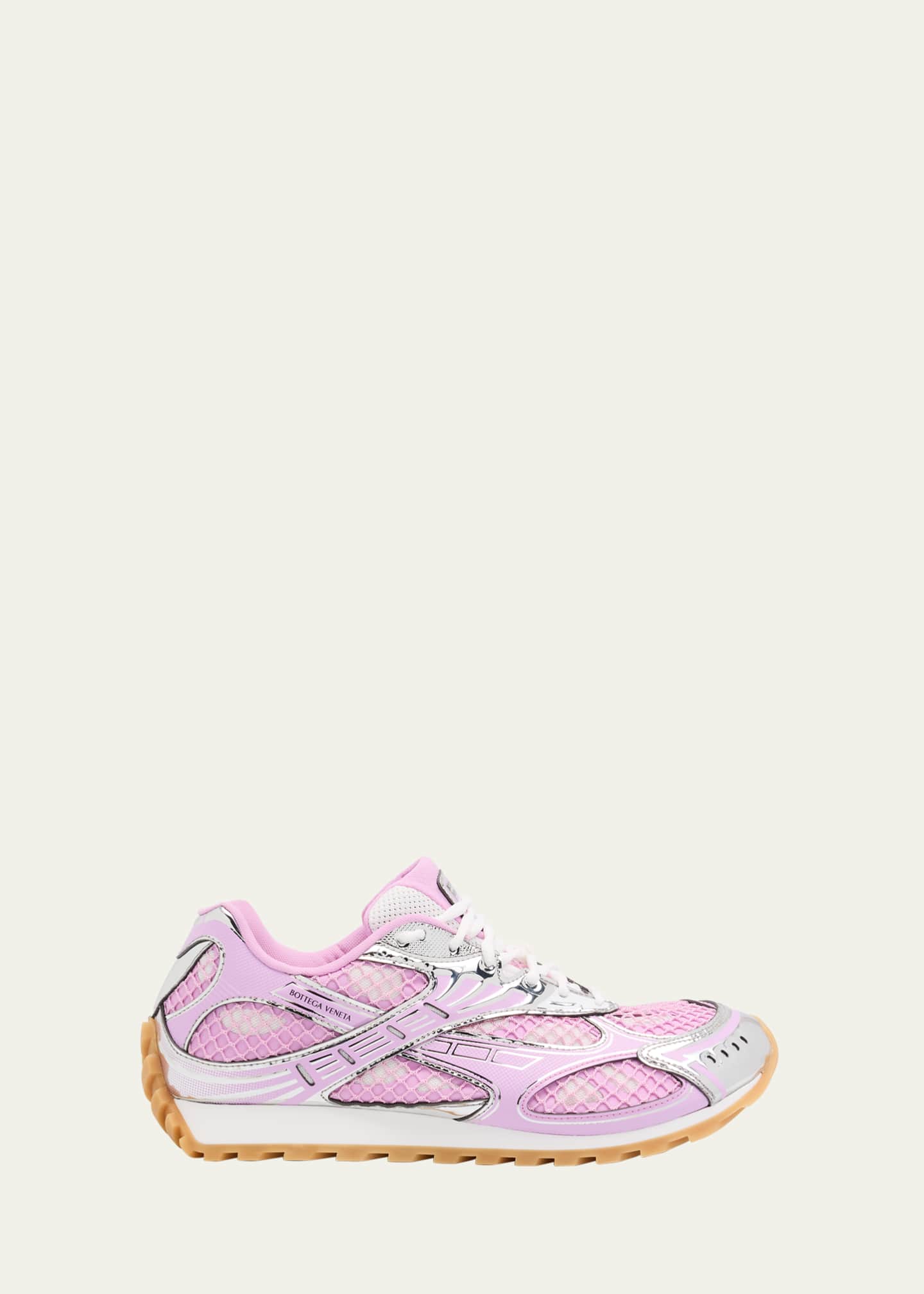 Bottega Veneta Men's Orbit Technical Fishnet Sneakers Image 1 of 6