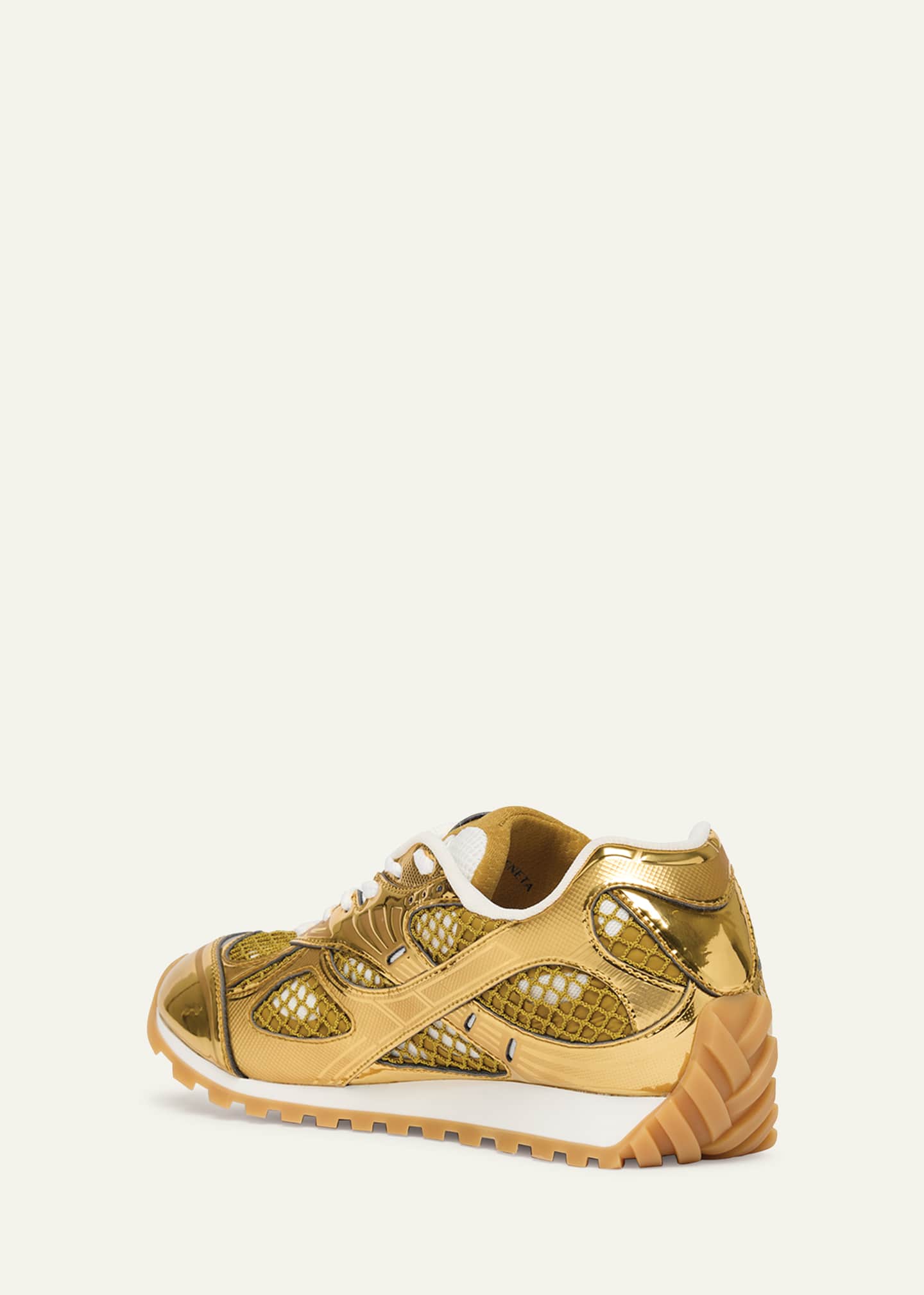 Bottega Veneta Men's Orbit Technical Fishnet Sneakers Image 4 of 6