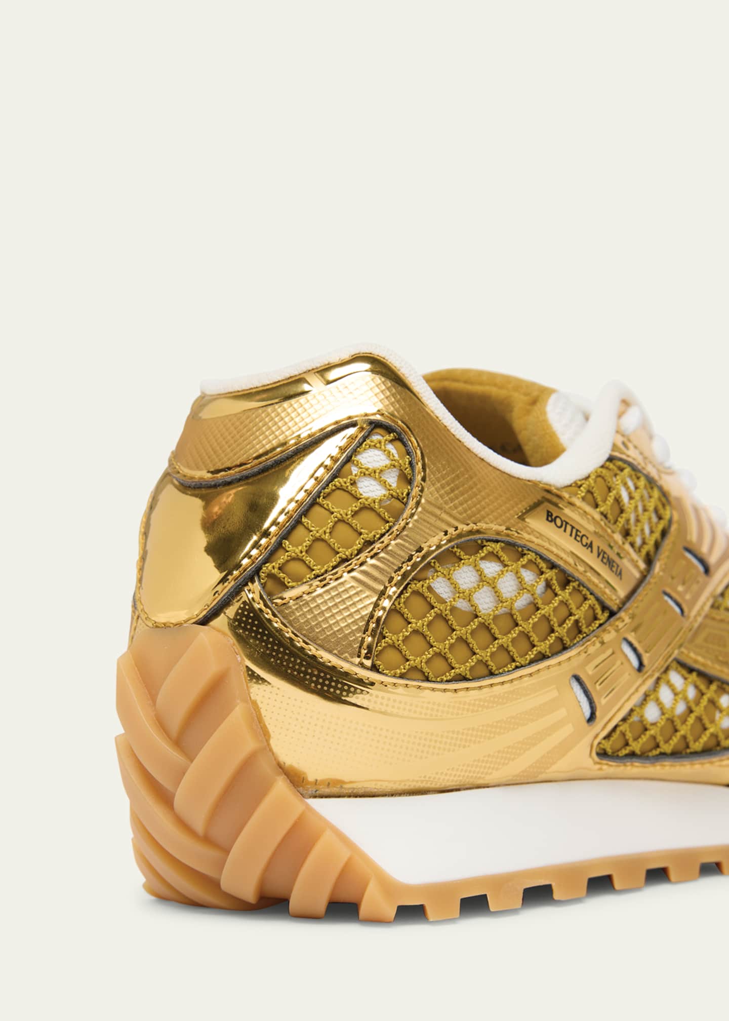 Bottega Veneta Men's Orbit Technical Fishnet Sneakers Image 5 of 6