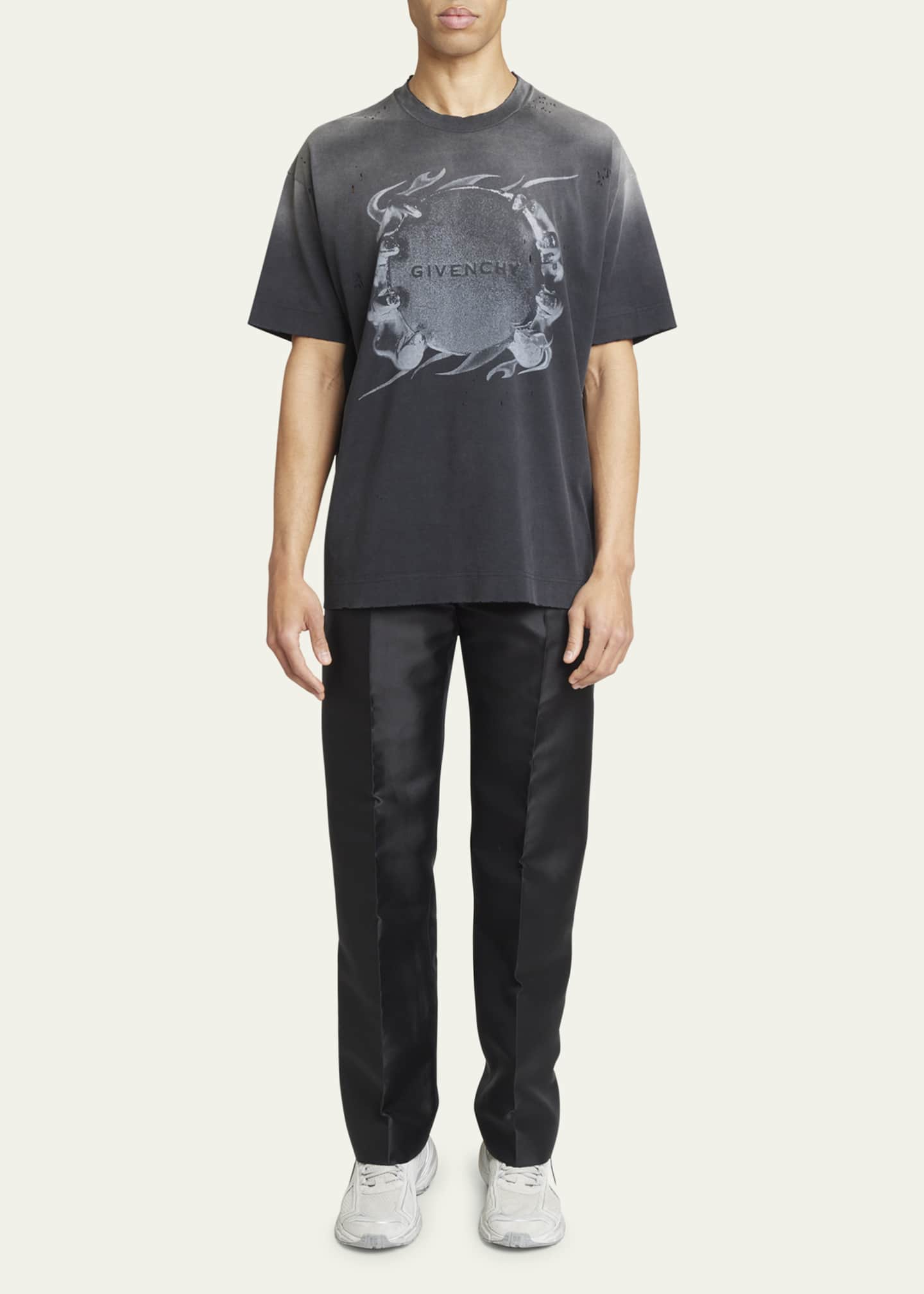 Givenchy Men's Basic Logo Crew T-Shirt - Bergdorf Goodman