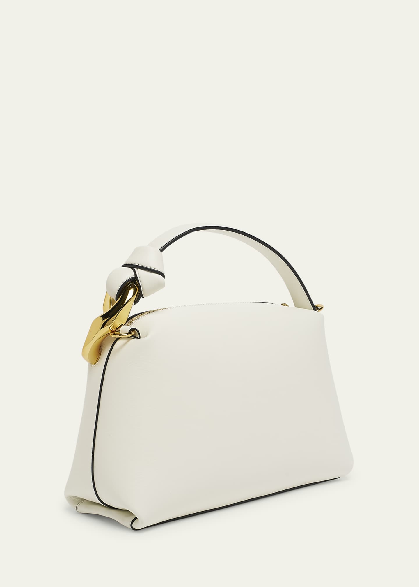 JW Anderson Small Corner Leather Tote Bag Black