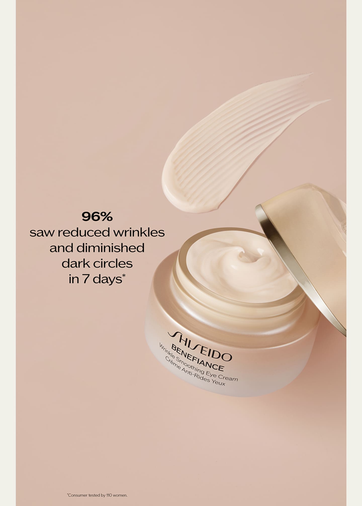 Shiseido Benefiance Wrinkle Smoothing Eye Cream, 0.5 oz. Image 2 of 5