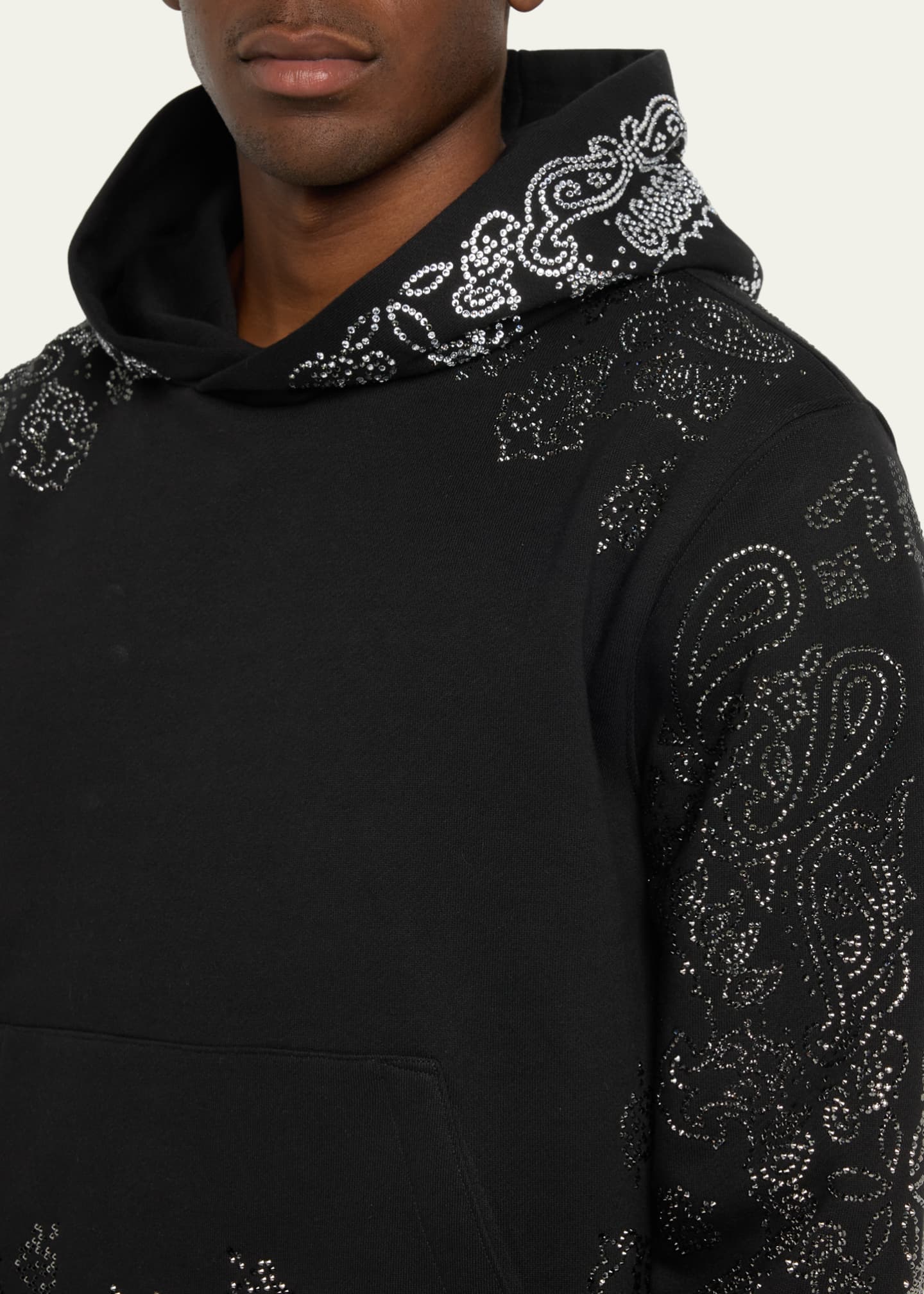 Amiri Men s Crystal Bandana Hoodie