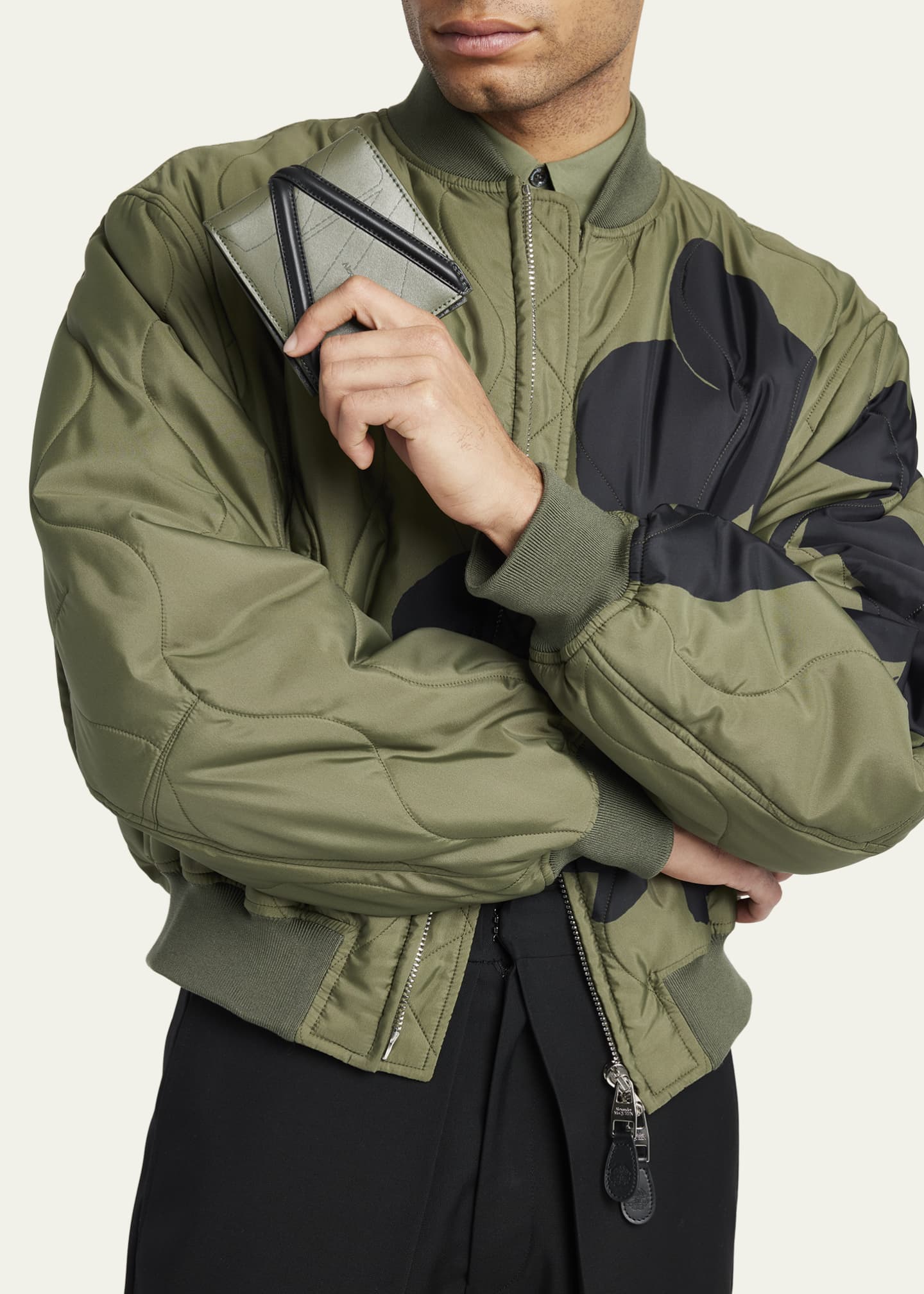 Alexander McQueen Men's Liberty Harness Billfold Wallet Bergdorf Goodman