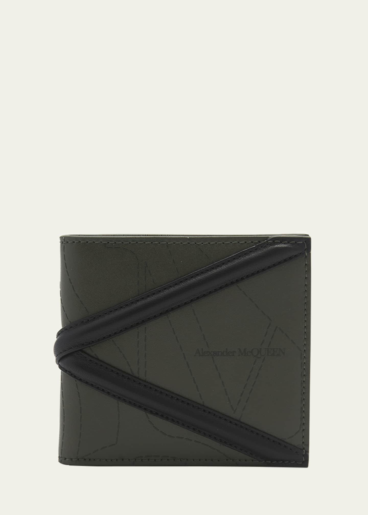 Alexander McQueen Men's Liberty Harness Billfold Wallet Bergdorf Goodman