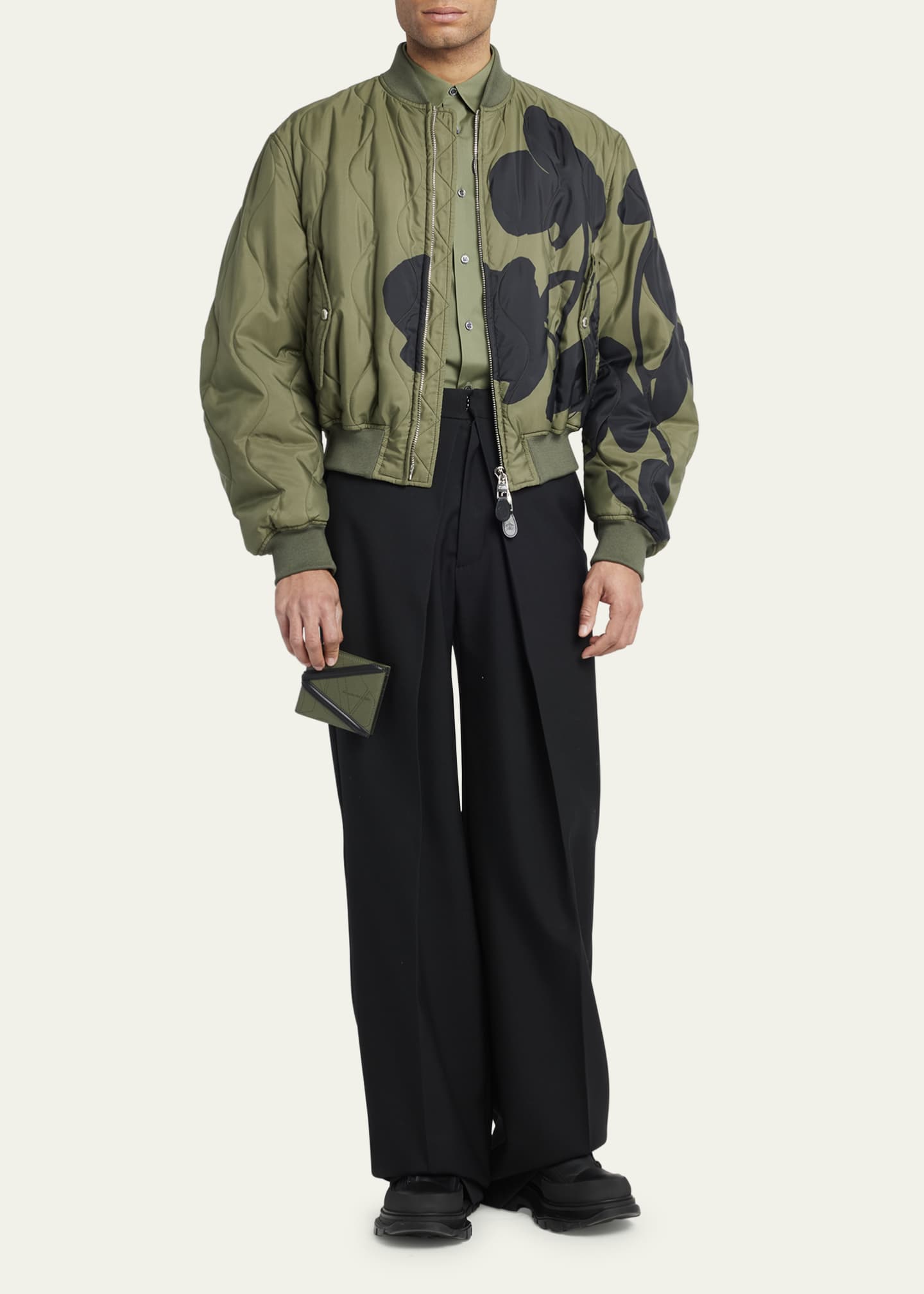 Alexander McQueen Men's Liberty Harness Billfold Wallet Bergdorf Goodman