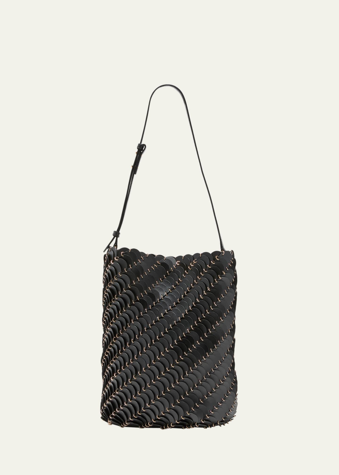 Rabanne Large Disc Link Leather Bucket Bag Bergdorf Goodman