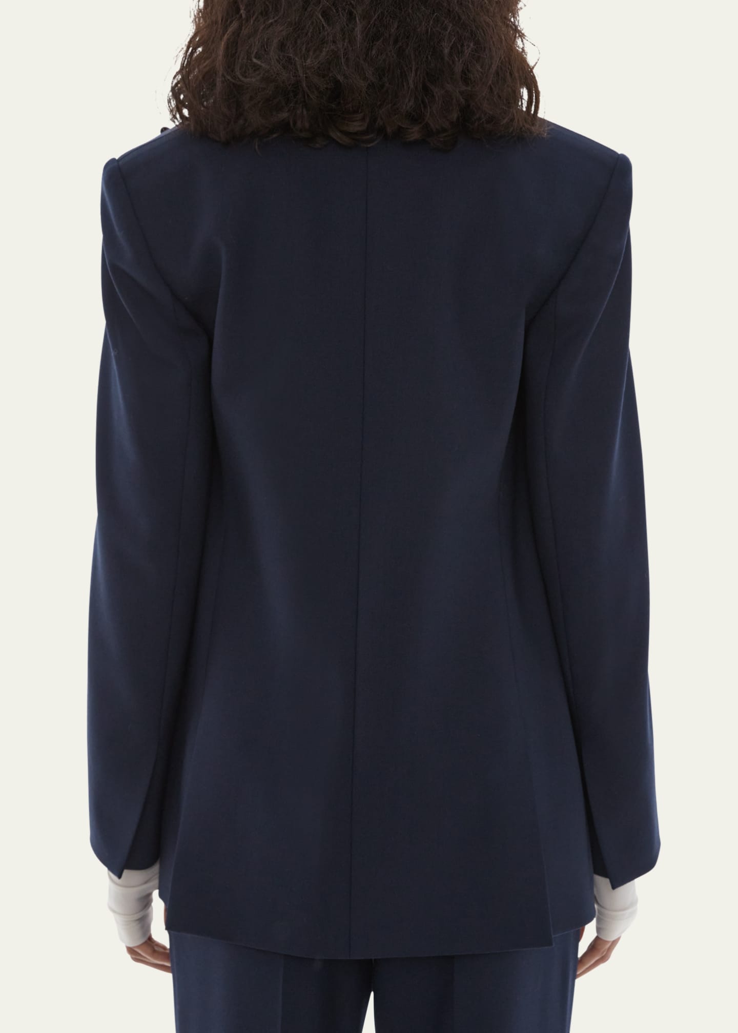 Helmut Lang Women's Single Double Breasted Blazer Beige