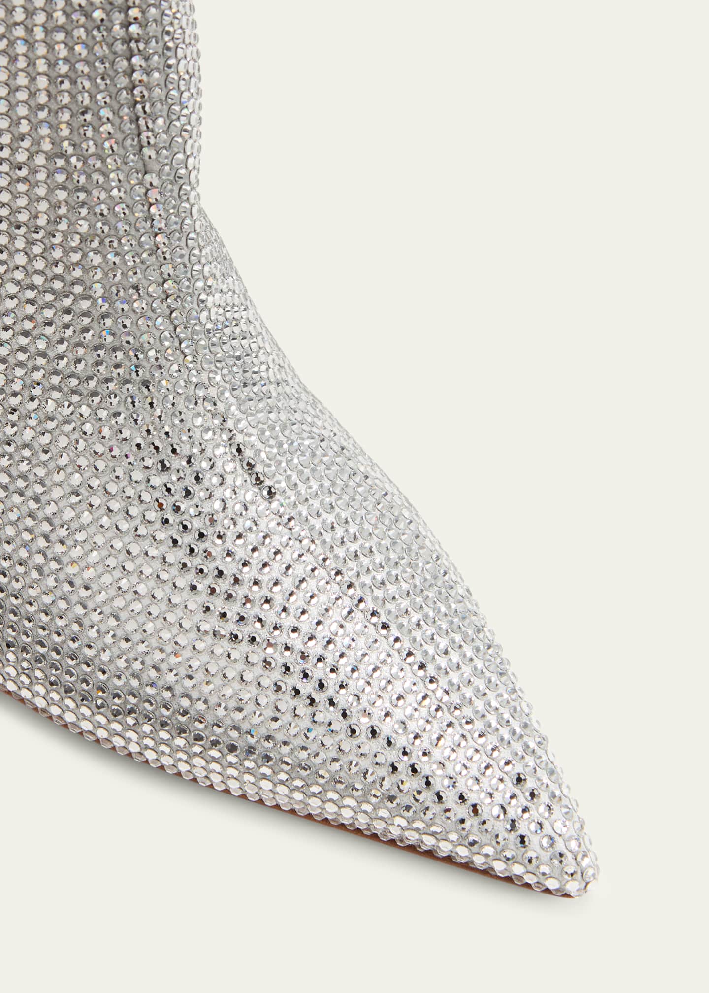 Louboutin silver booties shop
