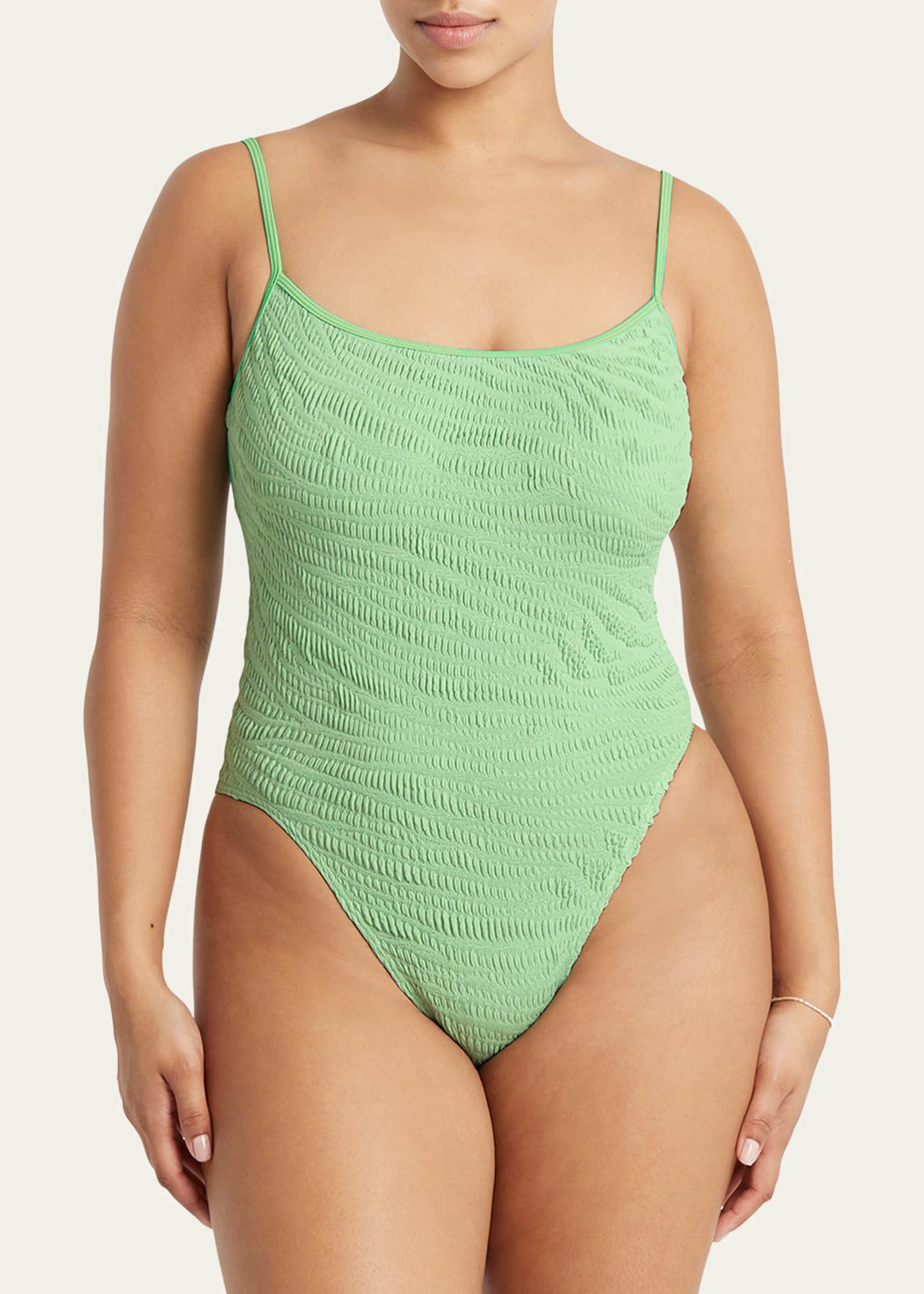 bondeye swim Low Palace Textured Tiger OnePiece Swimsuit (DDD Cup