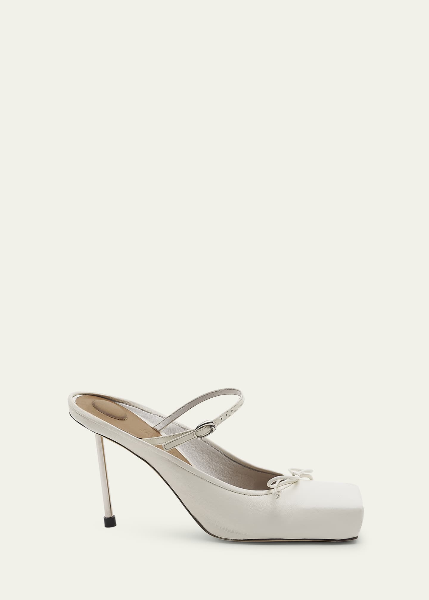 Jacquemus Les Chaussures Leather Ballet Mules - Bergdorf Goodman