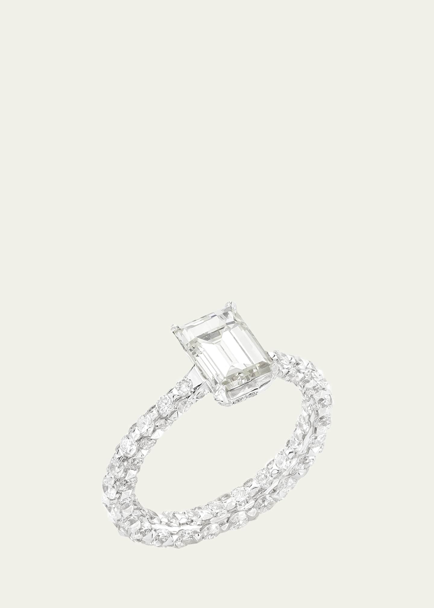 Boghossian White Gold Merveilles Ring with Diamonds
