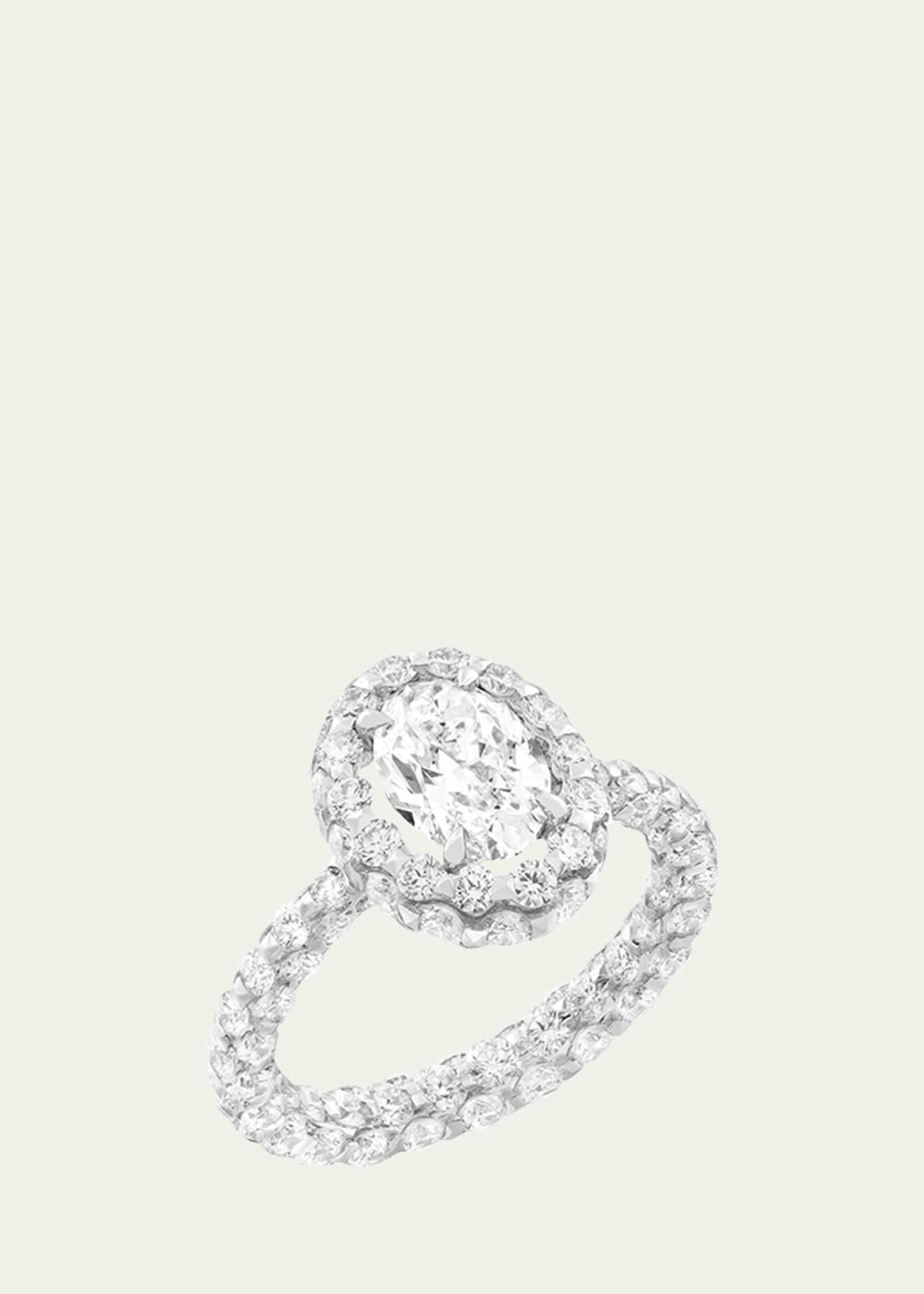Boghossian White Gold Merveilles Crown Ring with Diamonds