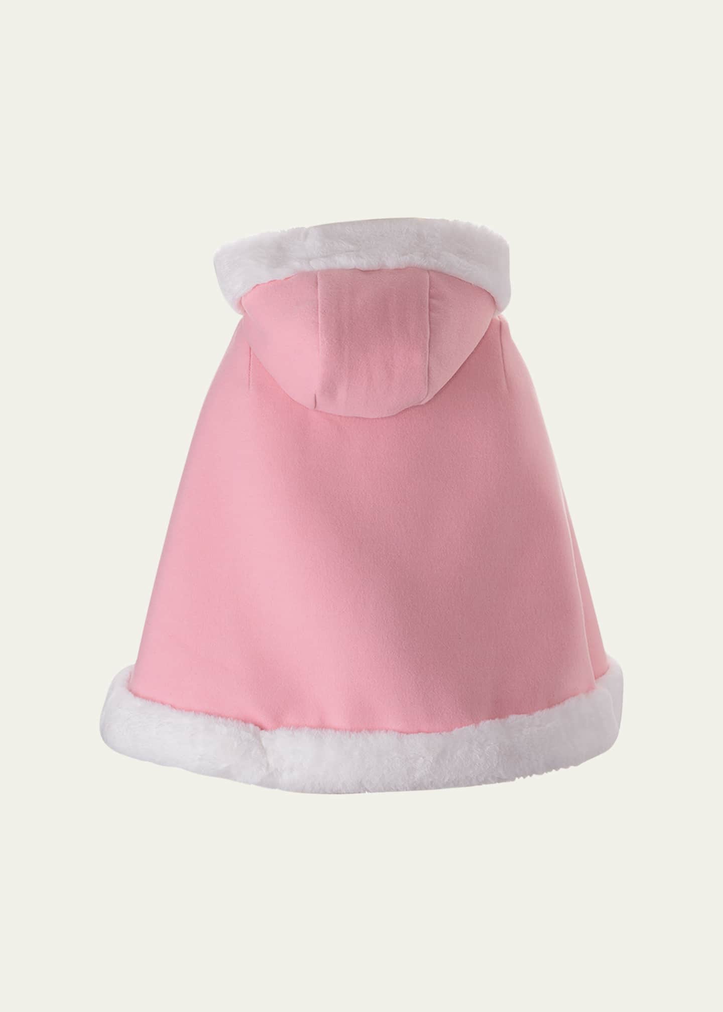 Rachel Riley Girl's Faux Fur Trim Cape, Size 2-8 Image 2 of 2
