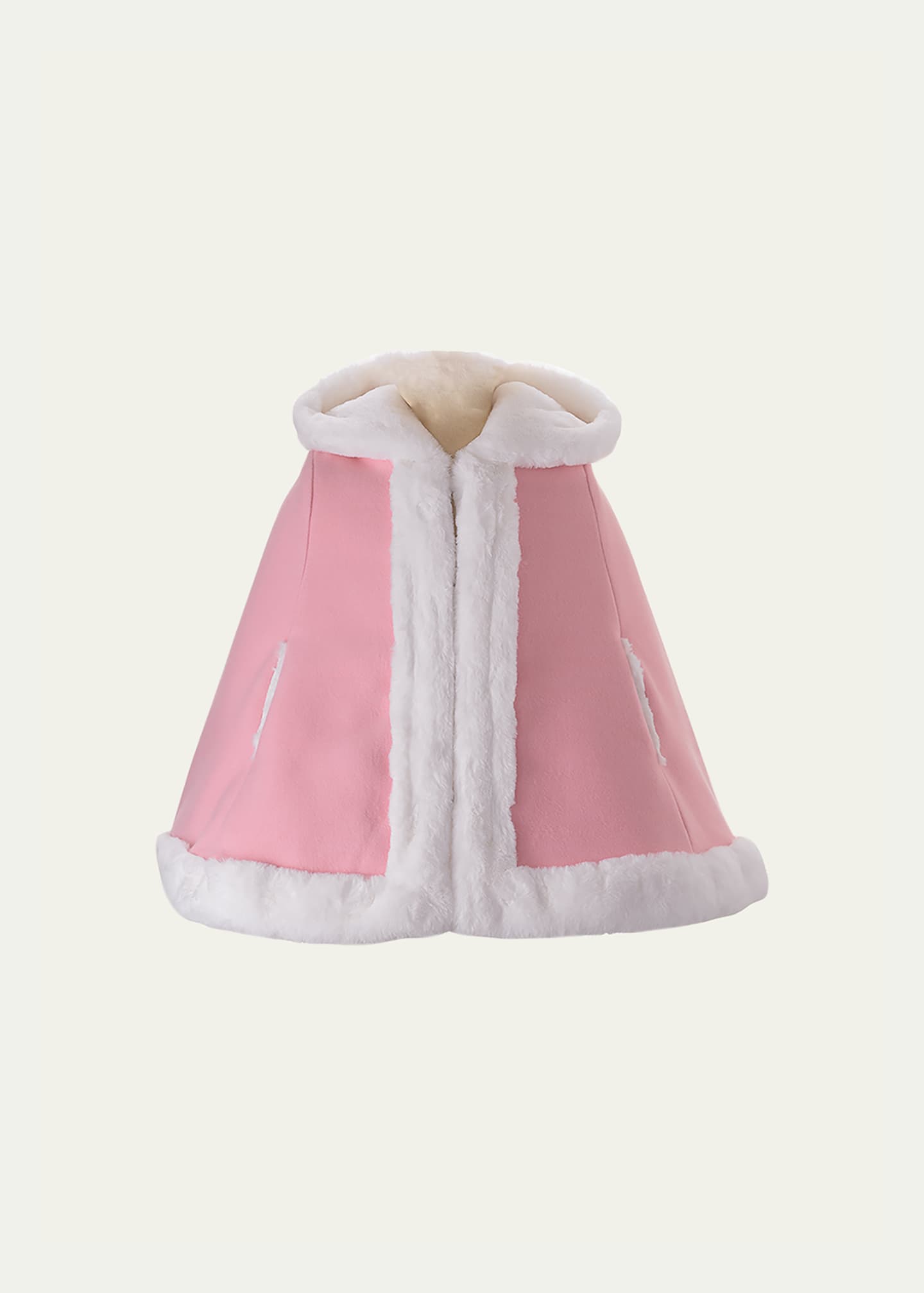 Rachel Riley Girl's Faux Fur Trim Cape, Size 2-8 Image 1 of 2