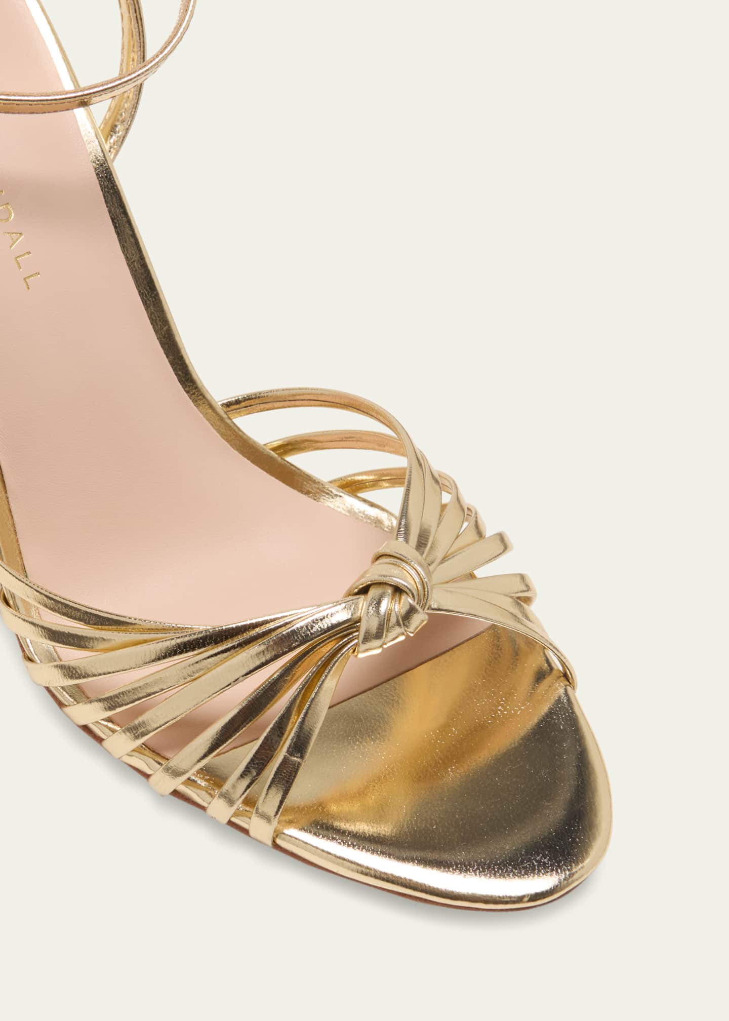 Loeffler Randall Ada Metallic Ankle-Strap Sandals - Bergdorf Goodman