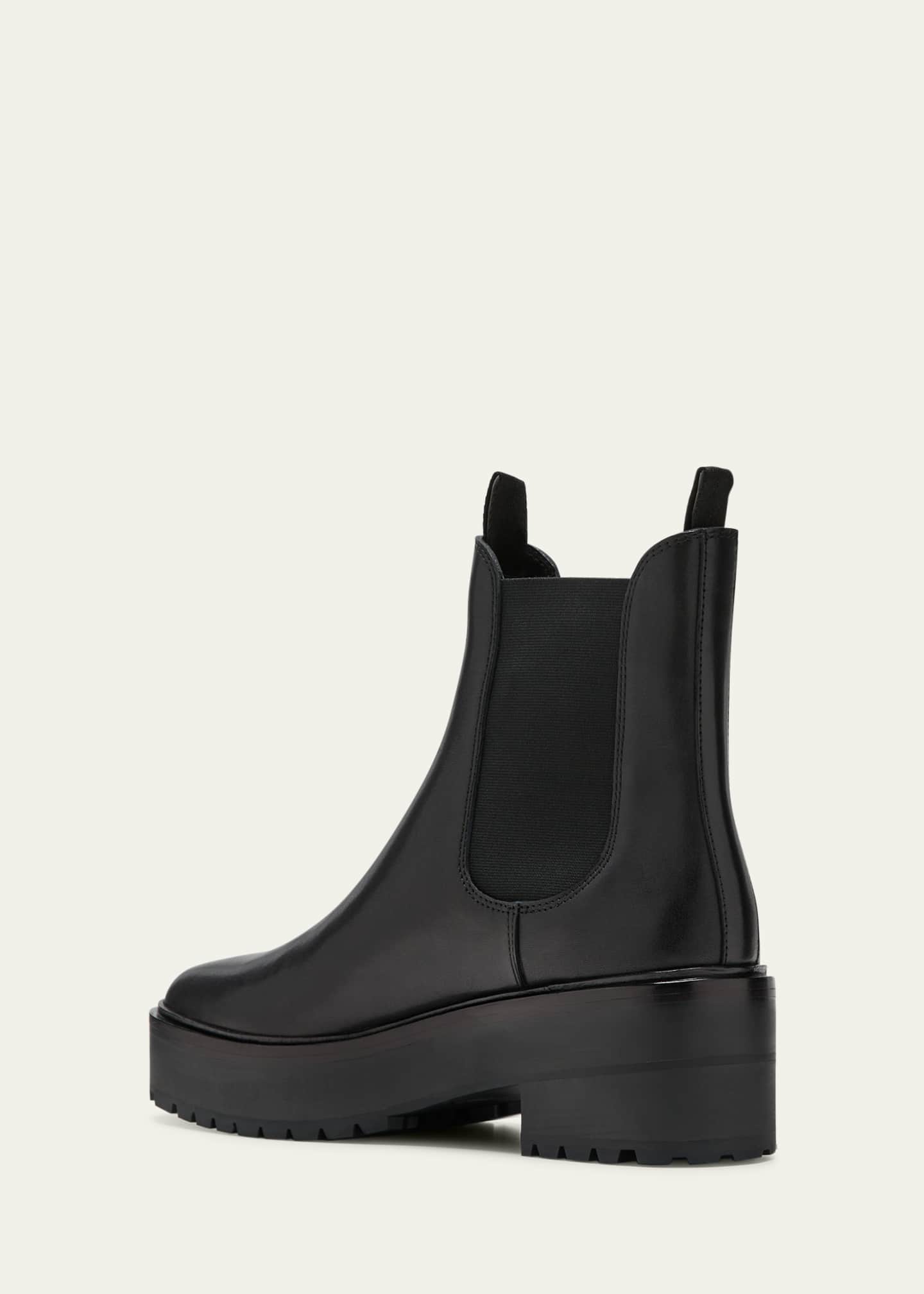 Loeffler Randall Reggie Leather Chelsea Ankle Booties Image 4 of 5