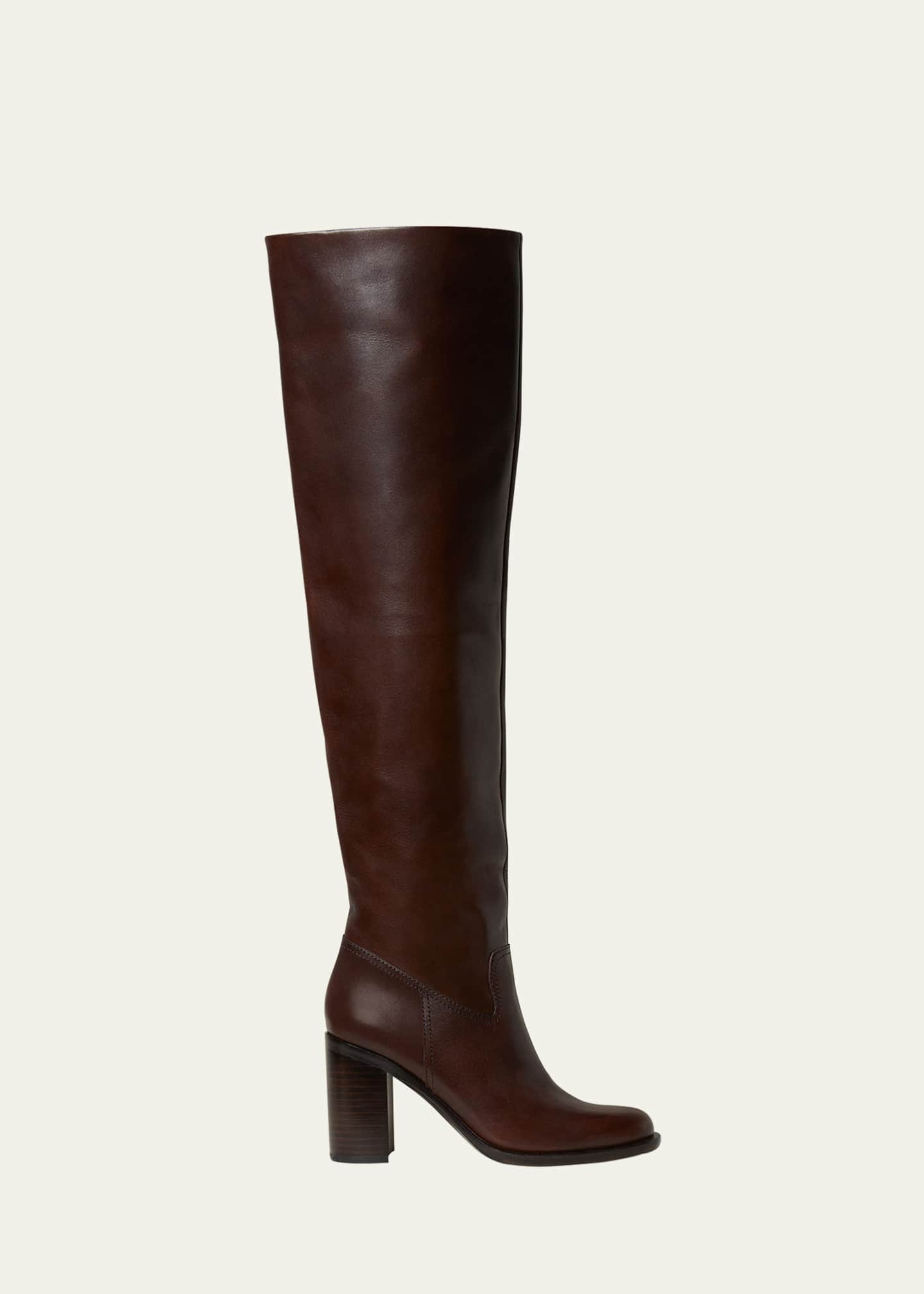 Loeffler Randall Deidre Calfskin Over-The-Knee Boots - Bergdorf Goodman