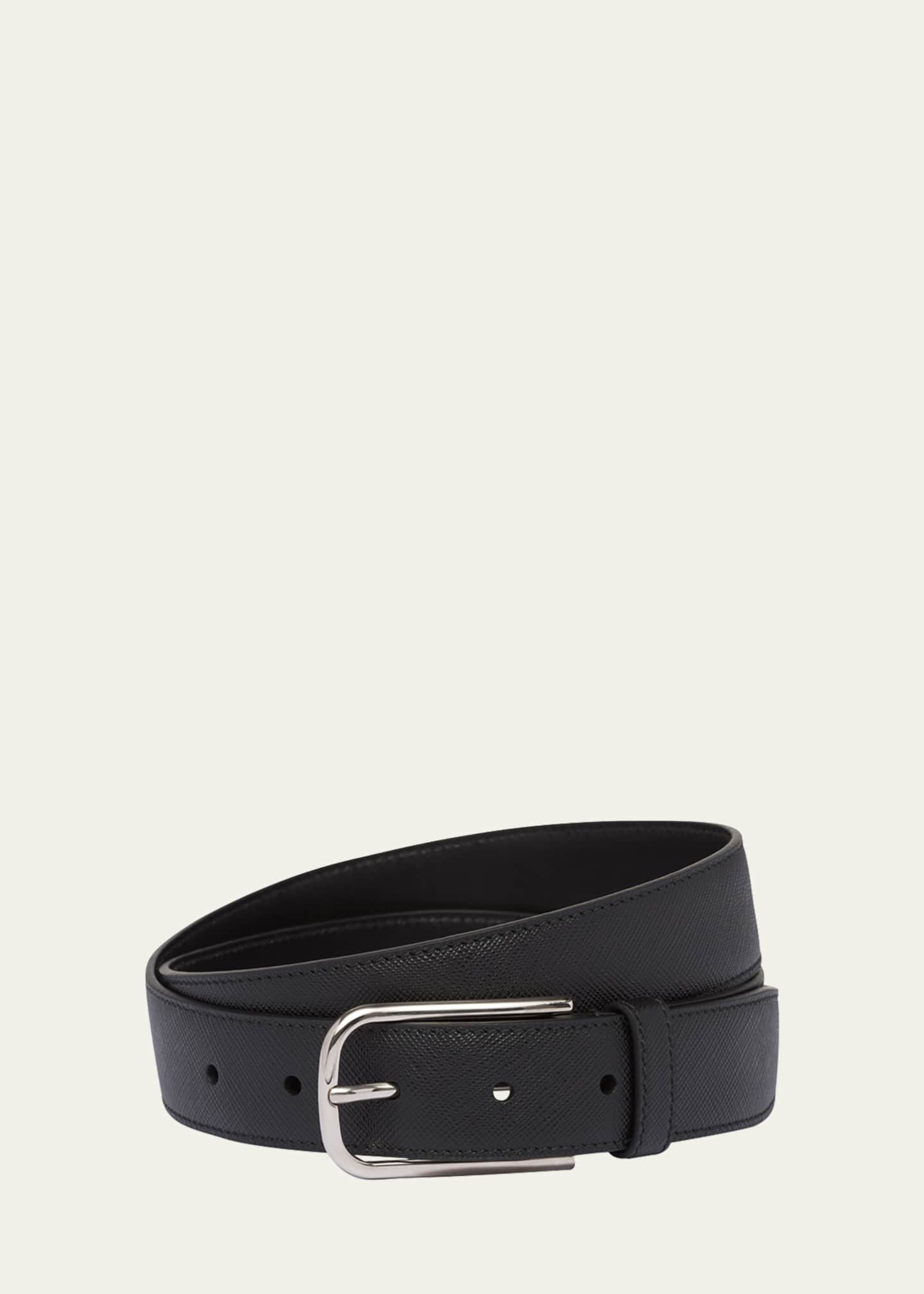 Prada saffiano sales leather belt