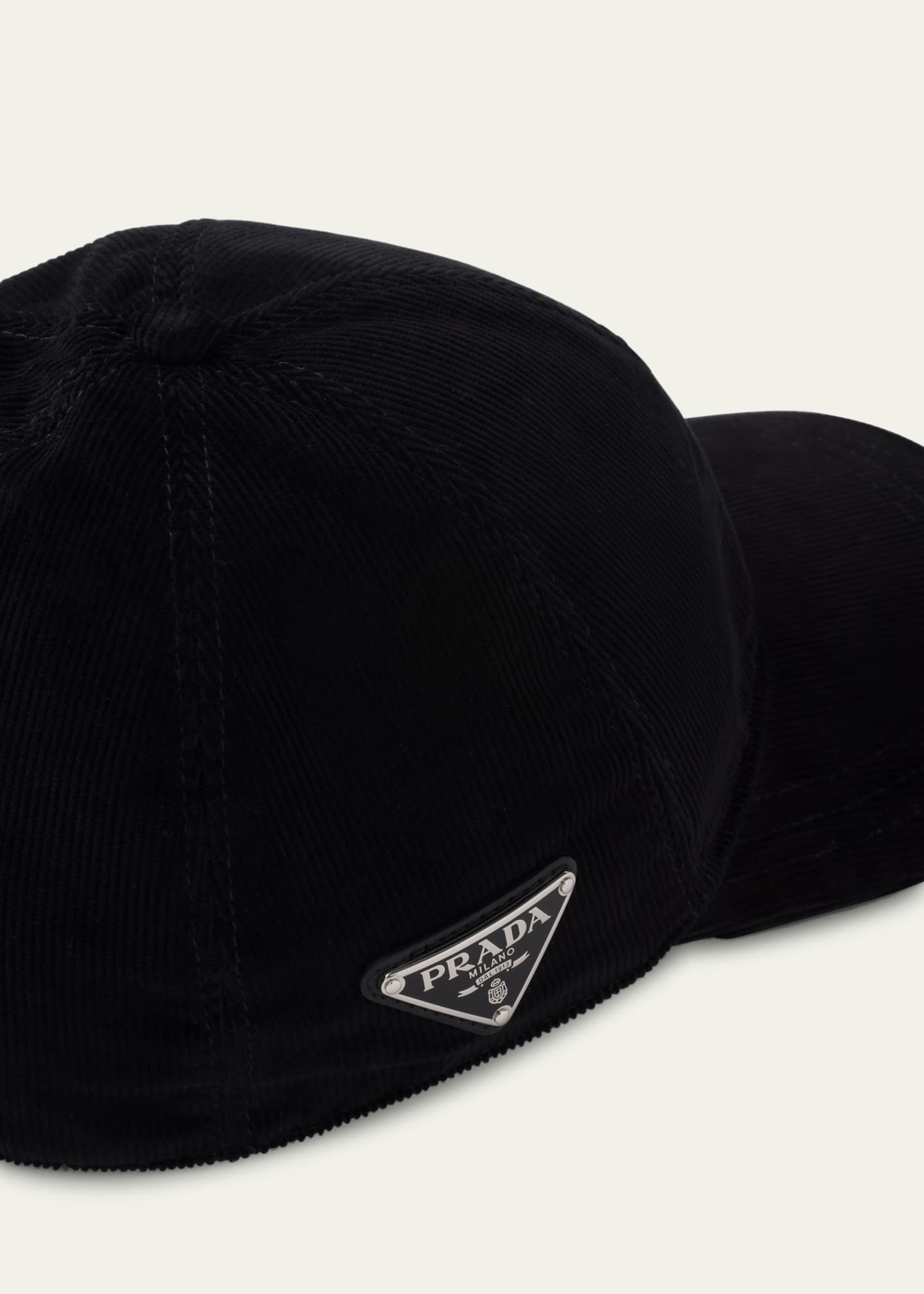 Prada Black baseball Hat for men