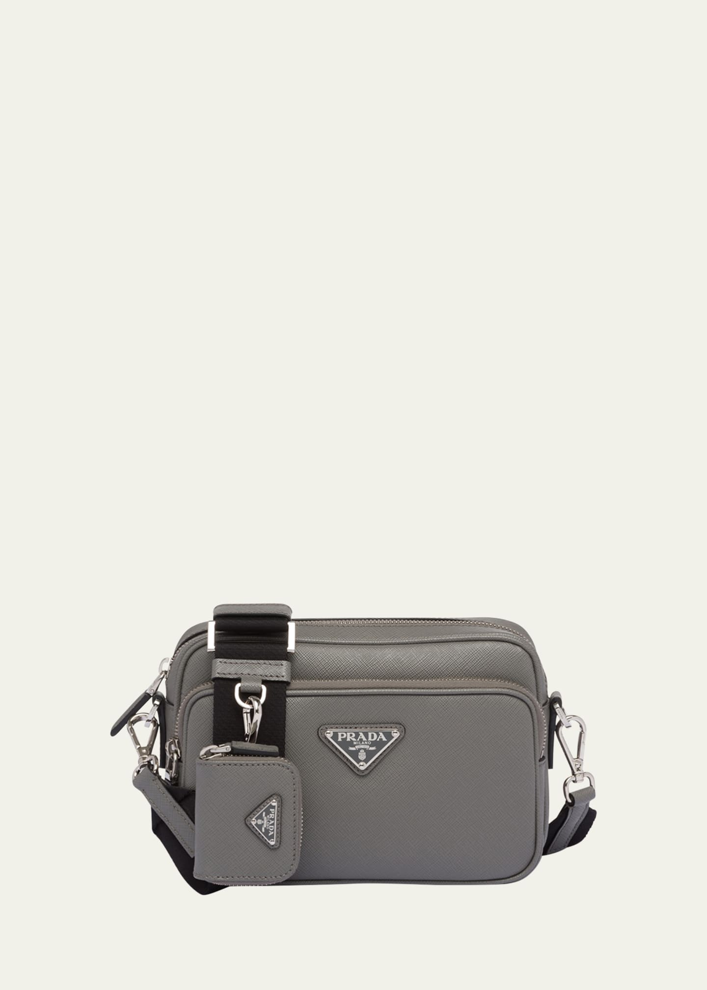 prada grey crossbody bag