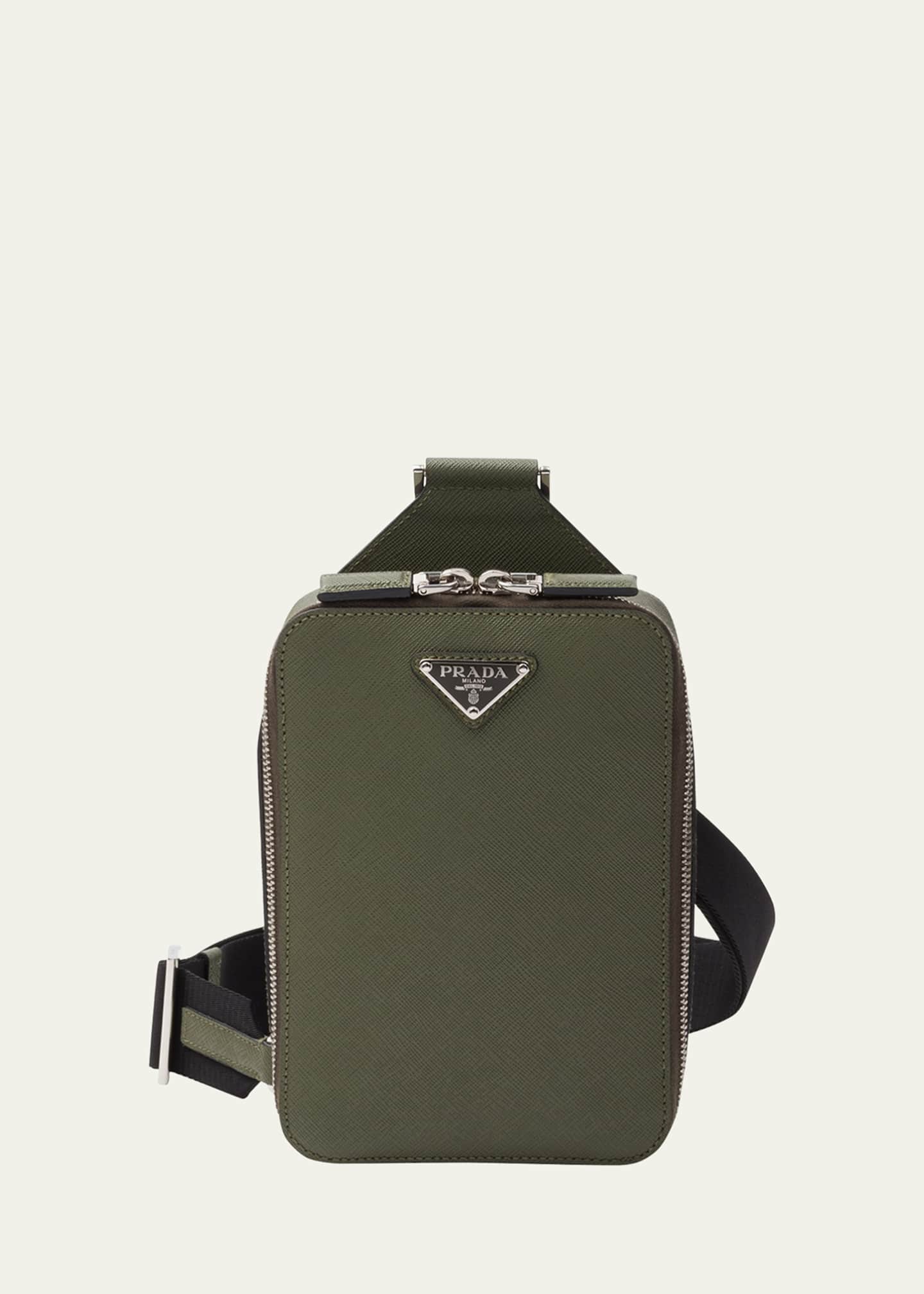Prada leather shop sling bag