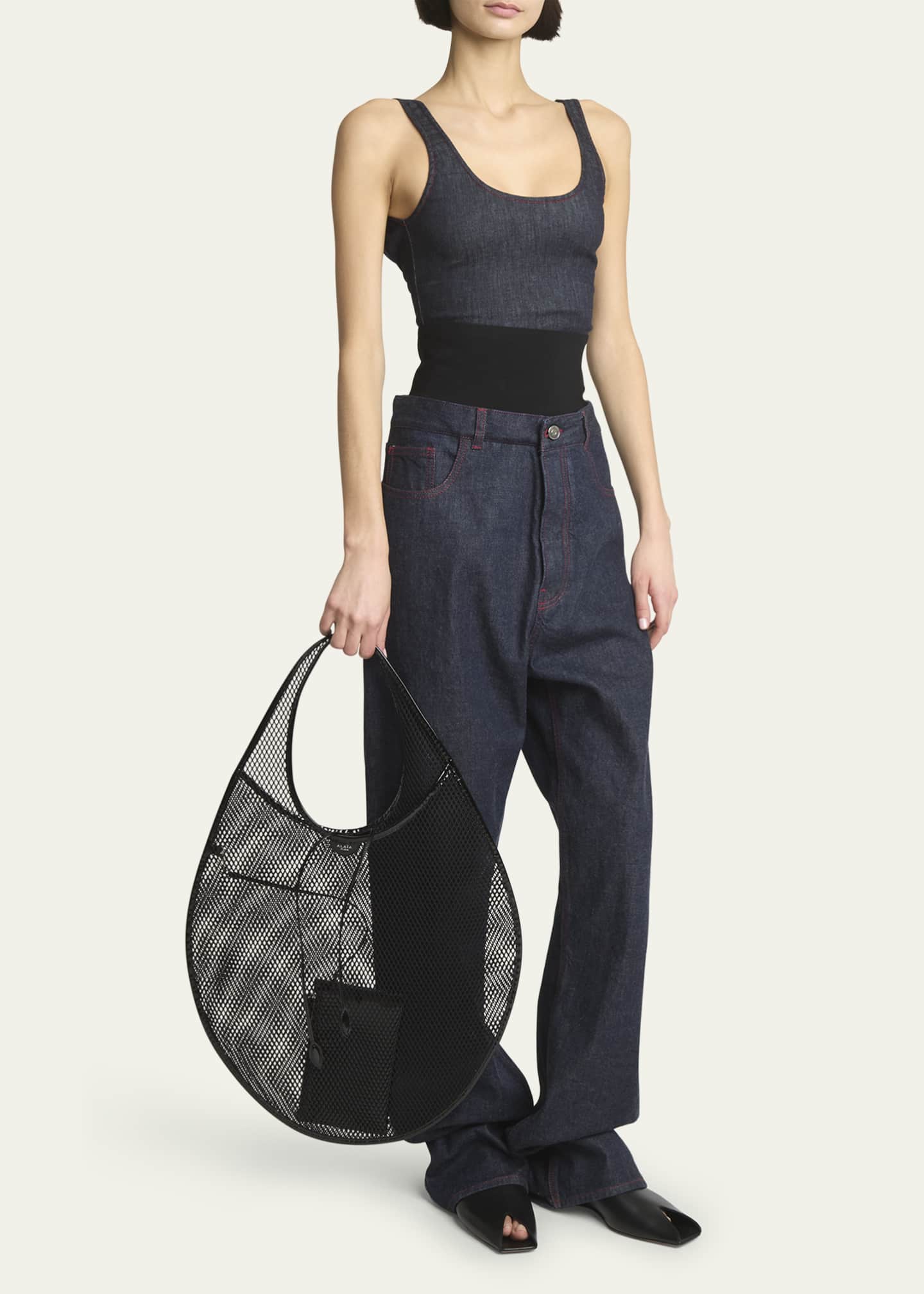 Mesh shoulder bag on sale