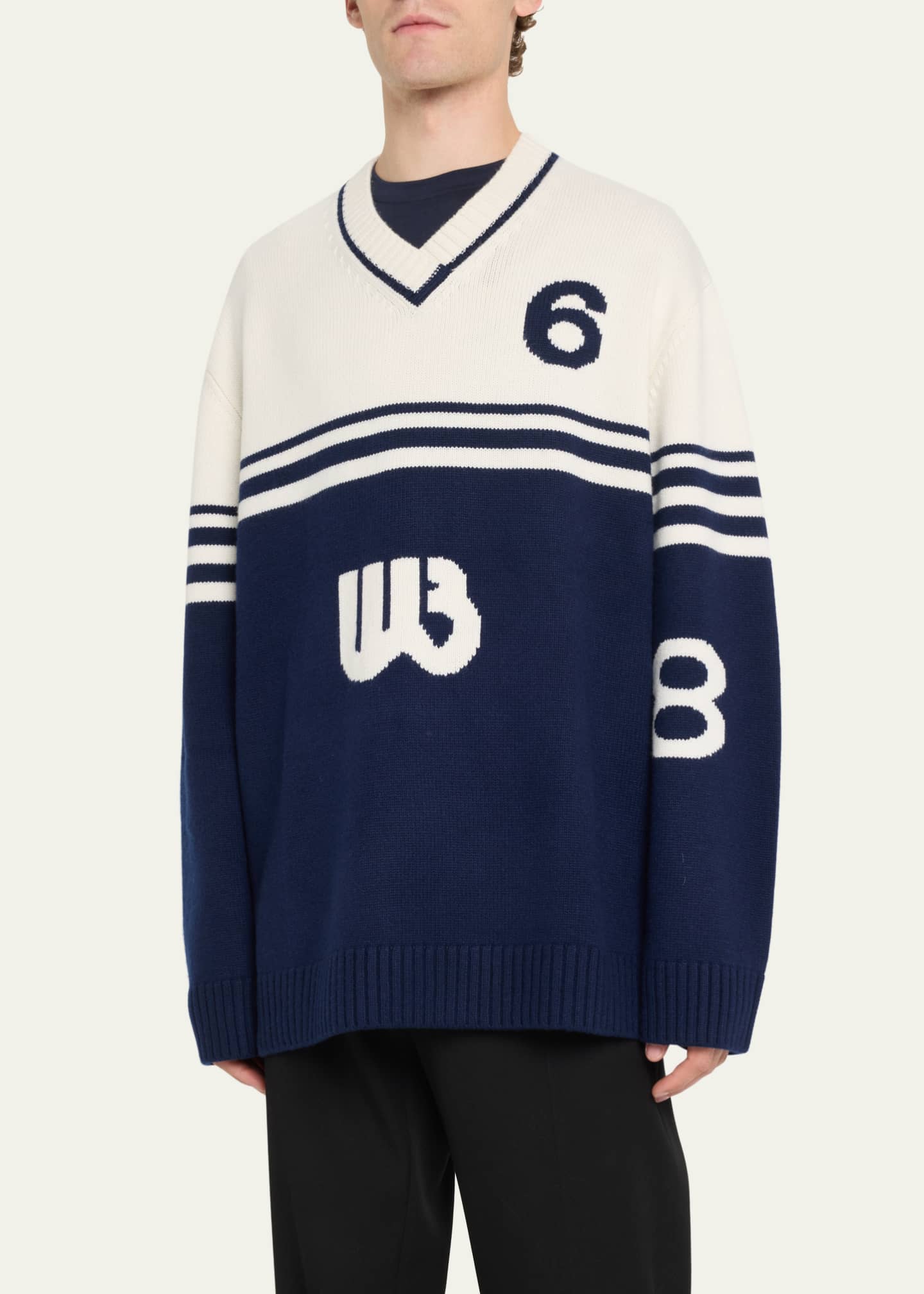Men's intarsia deals sweater