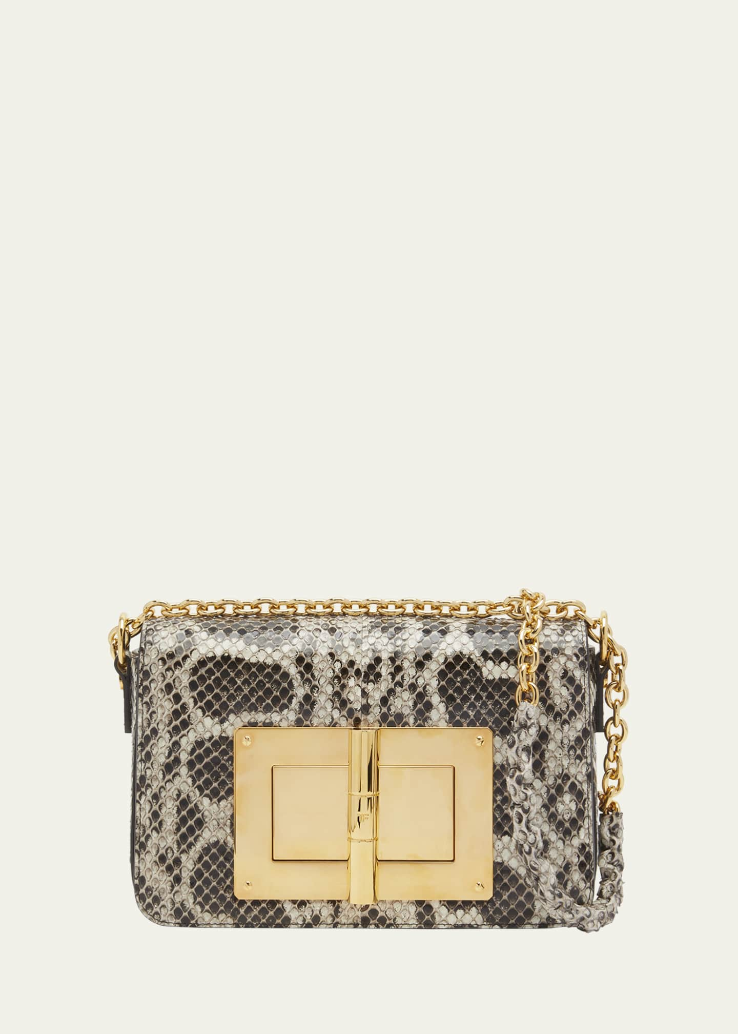 Tom Ford Natalia Medium Anaconda Chain Shoulder Bag