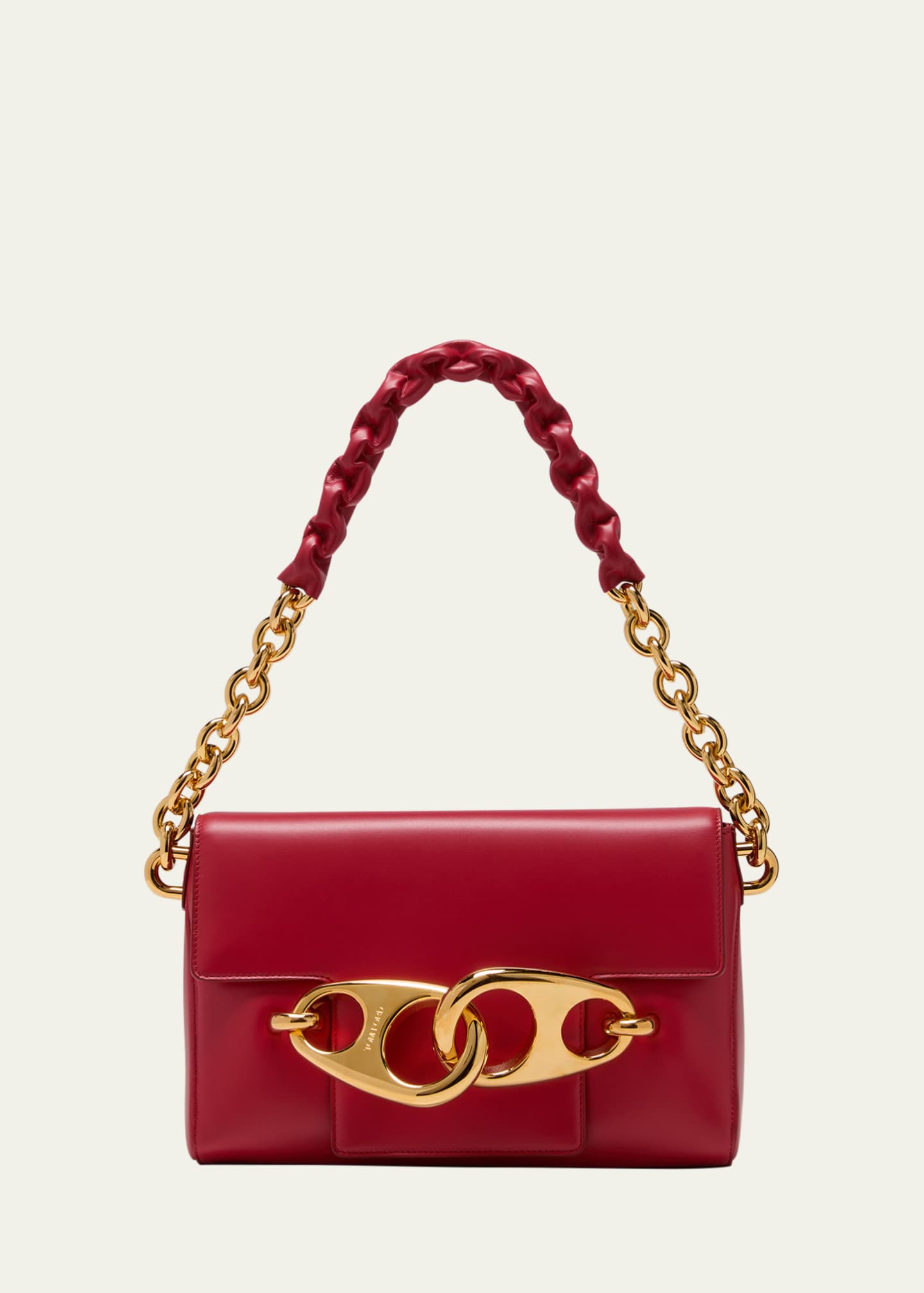 Red chain shoulder bag sales