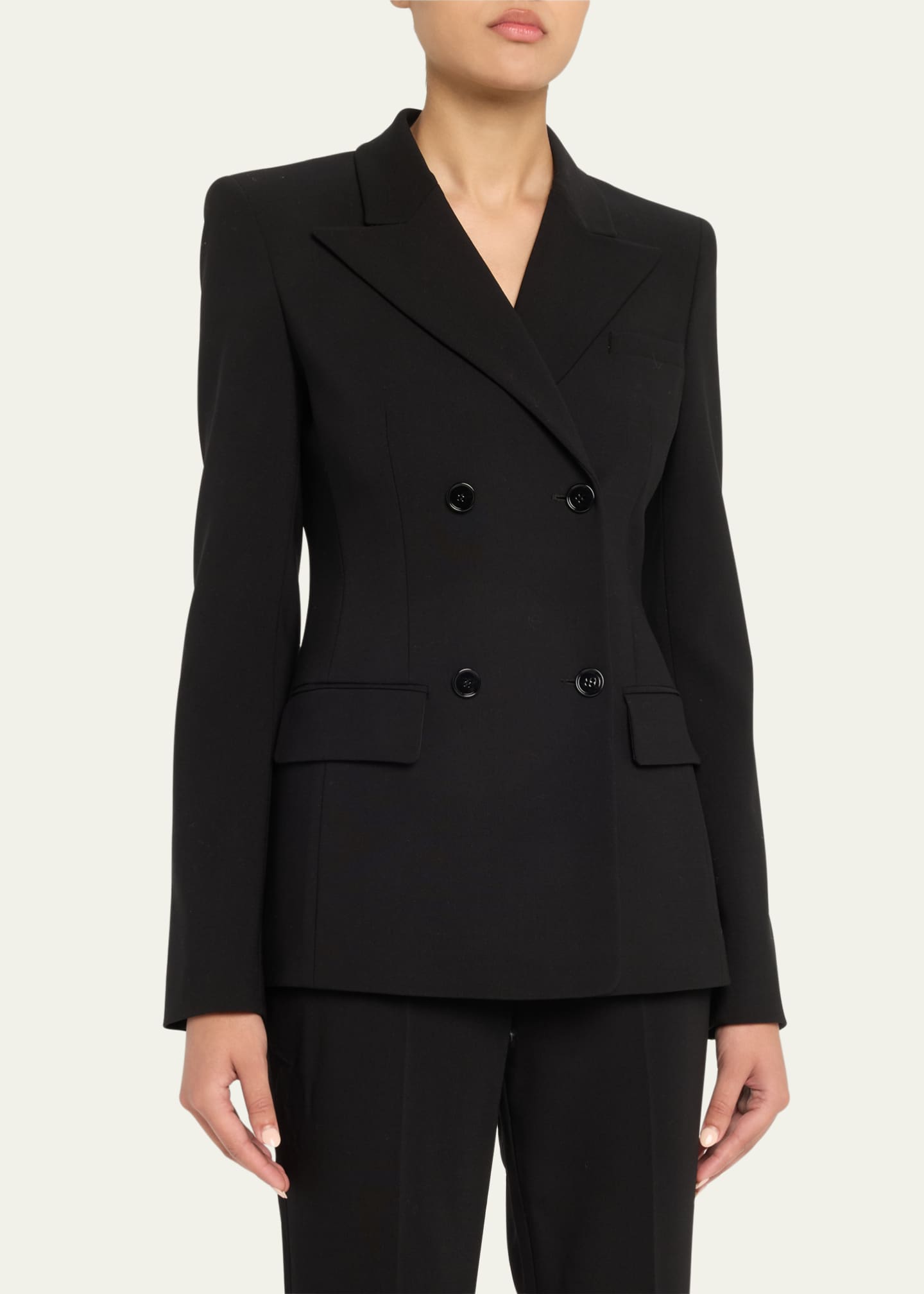 Michael Kors Collection Double-Breasted Blazer Jacket Image 4 of 5